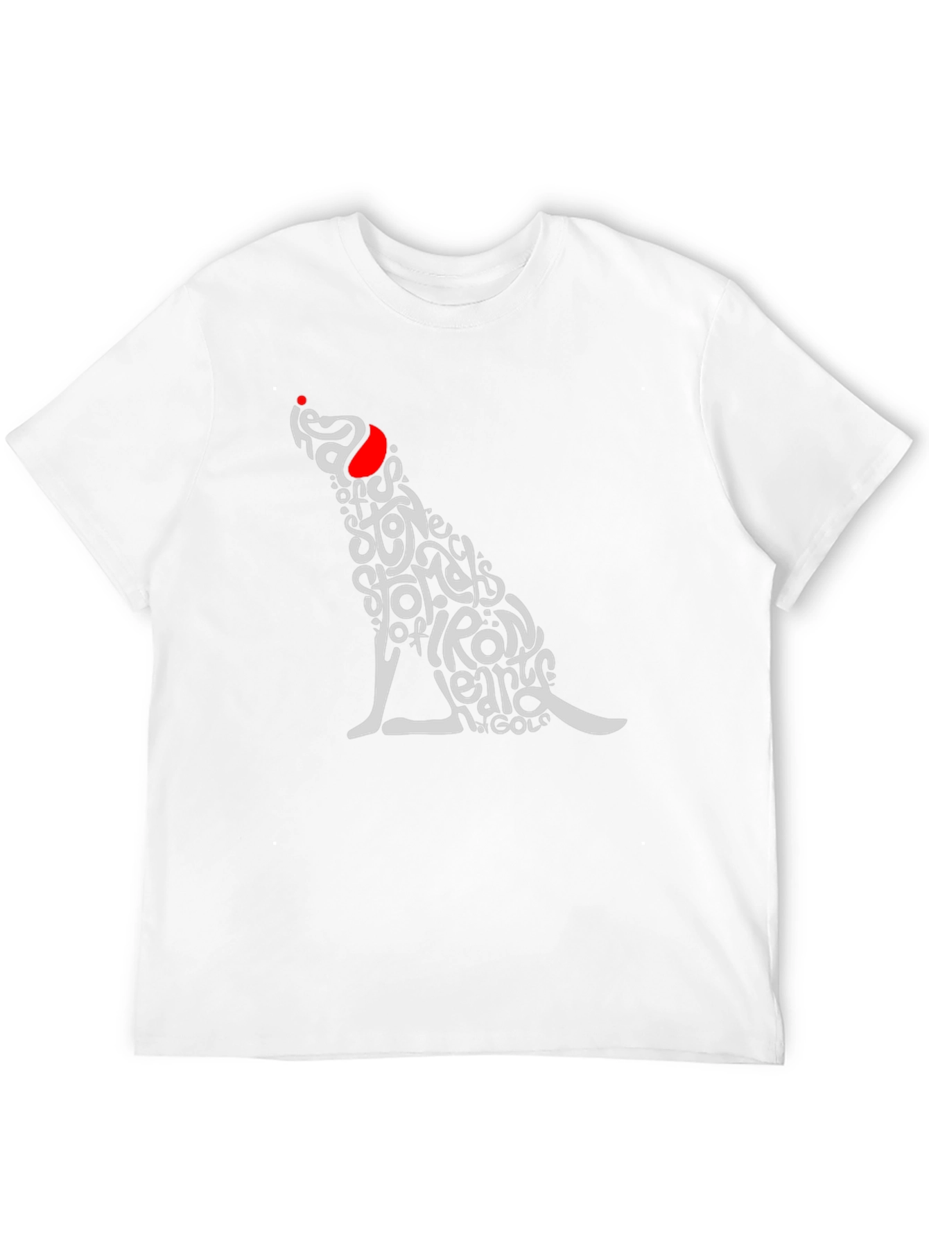 Dog Typography T-Shirt - Heads of Stone