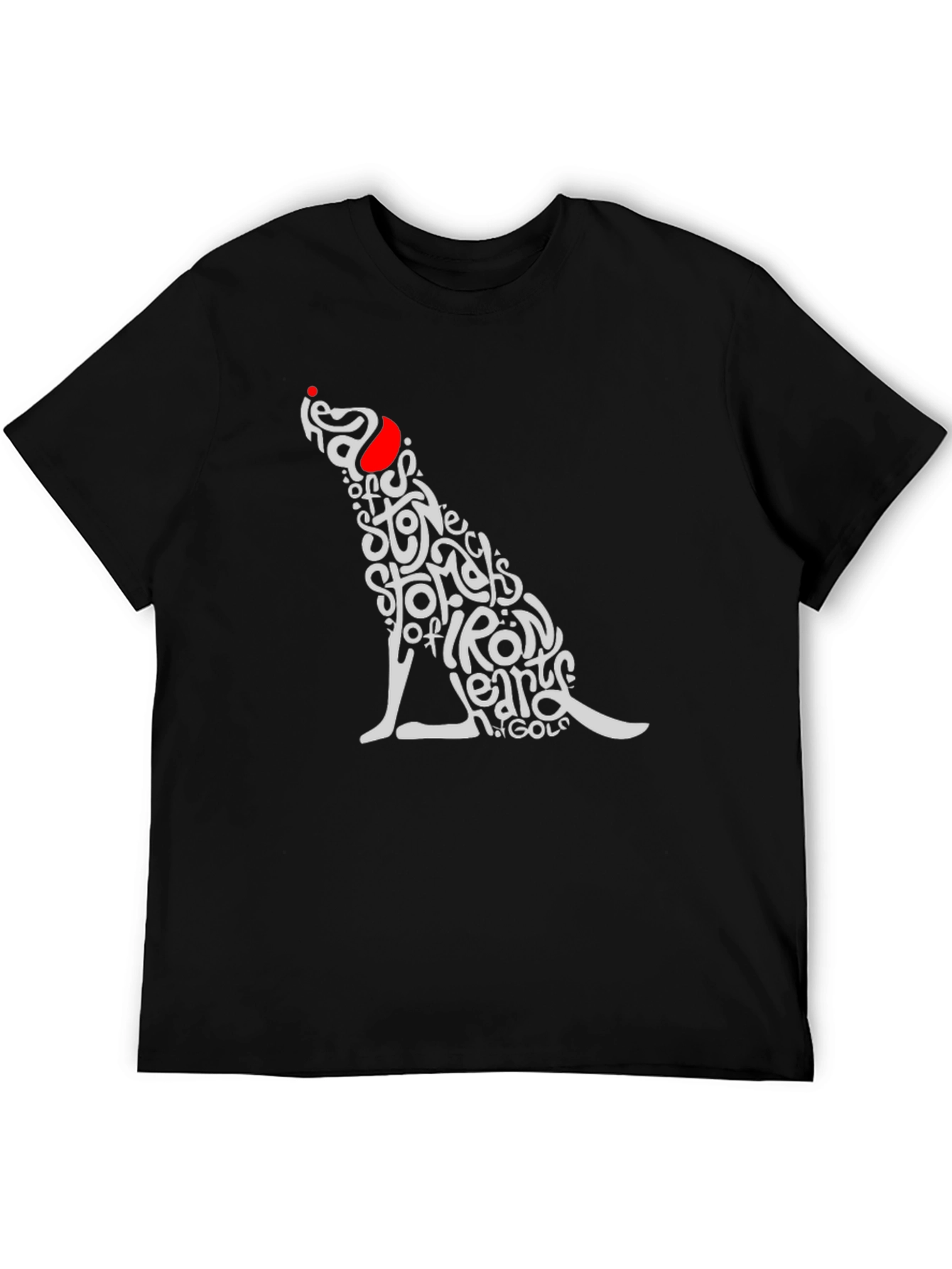 Dog Typography T-Shirt - Heads of Stone