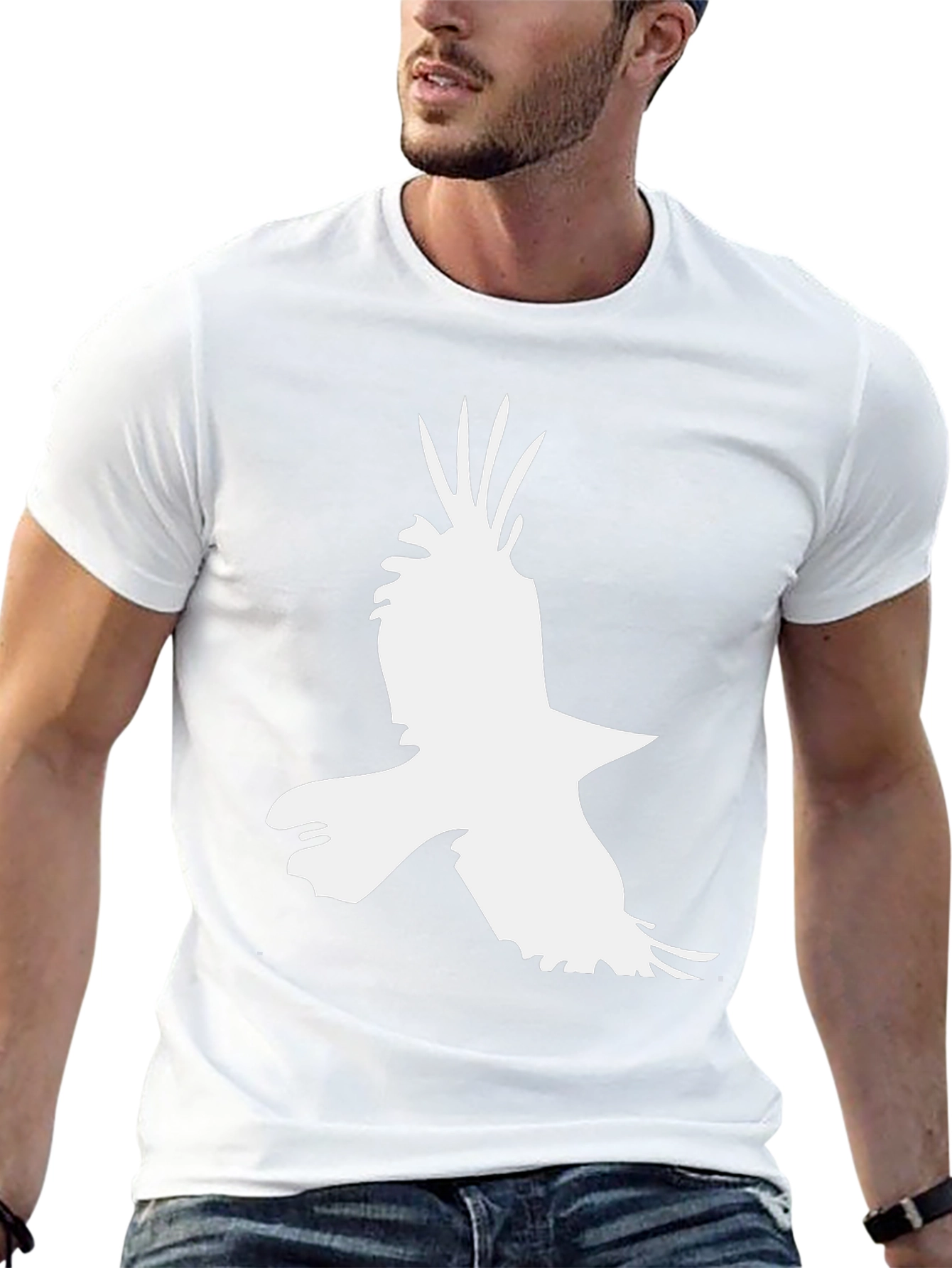 Raven Silhouette Black T-Shirt - Bold Graphic Tee