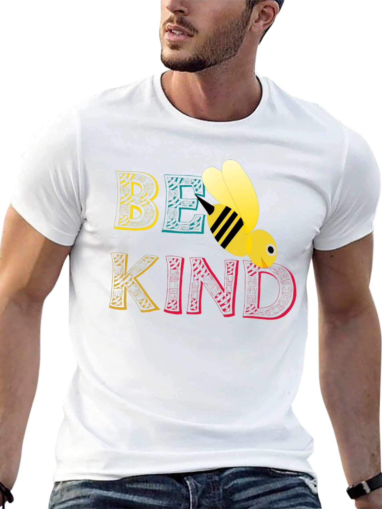 Be Kind Bee Graphic Tee - Black Unisex T-Shirt