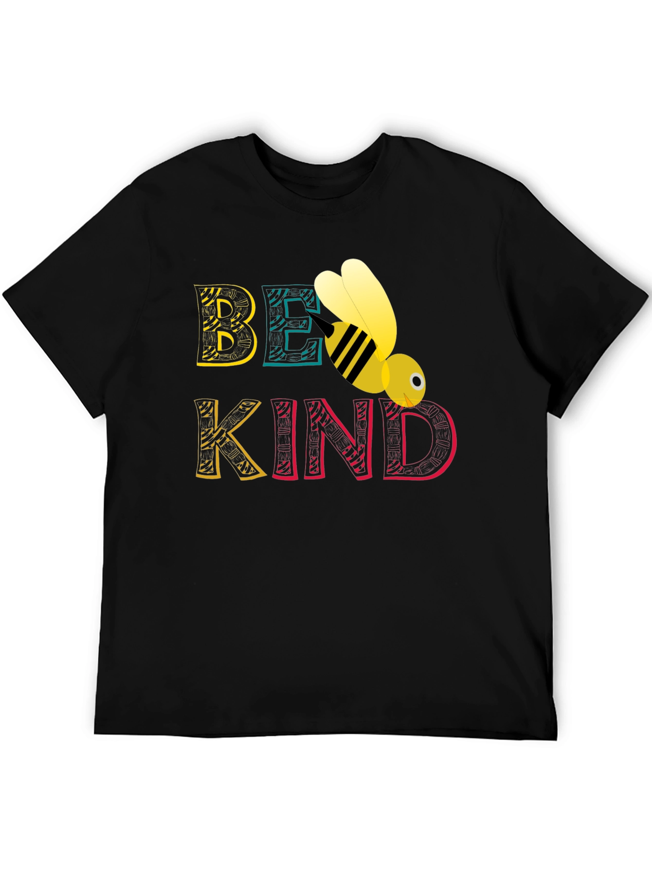 Be Kind Bee Graphic Tee - Black Unisex T-Shirt