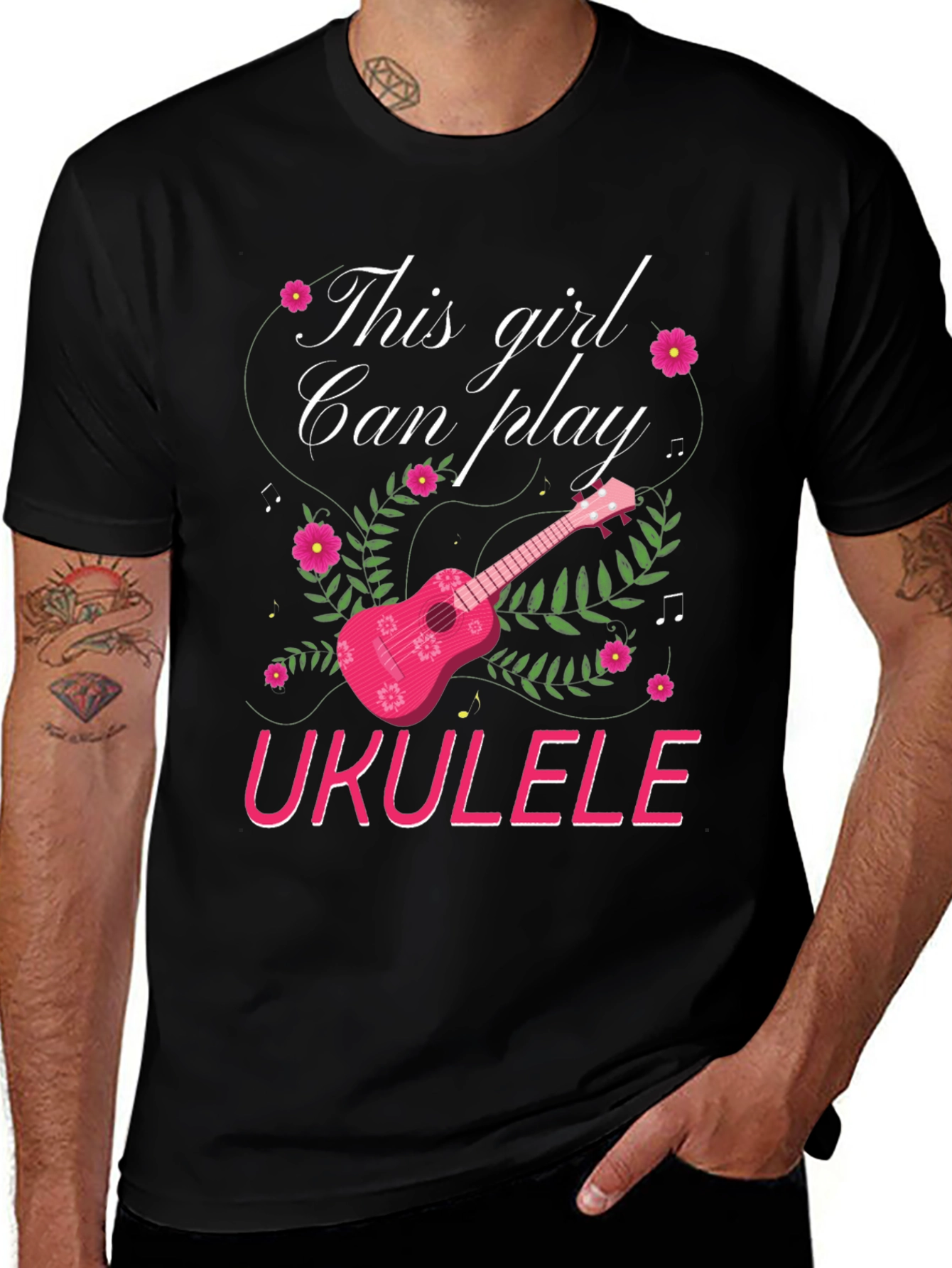 This Girl Can Play Ukulele T-Shirt