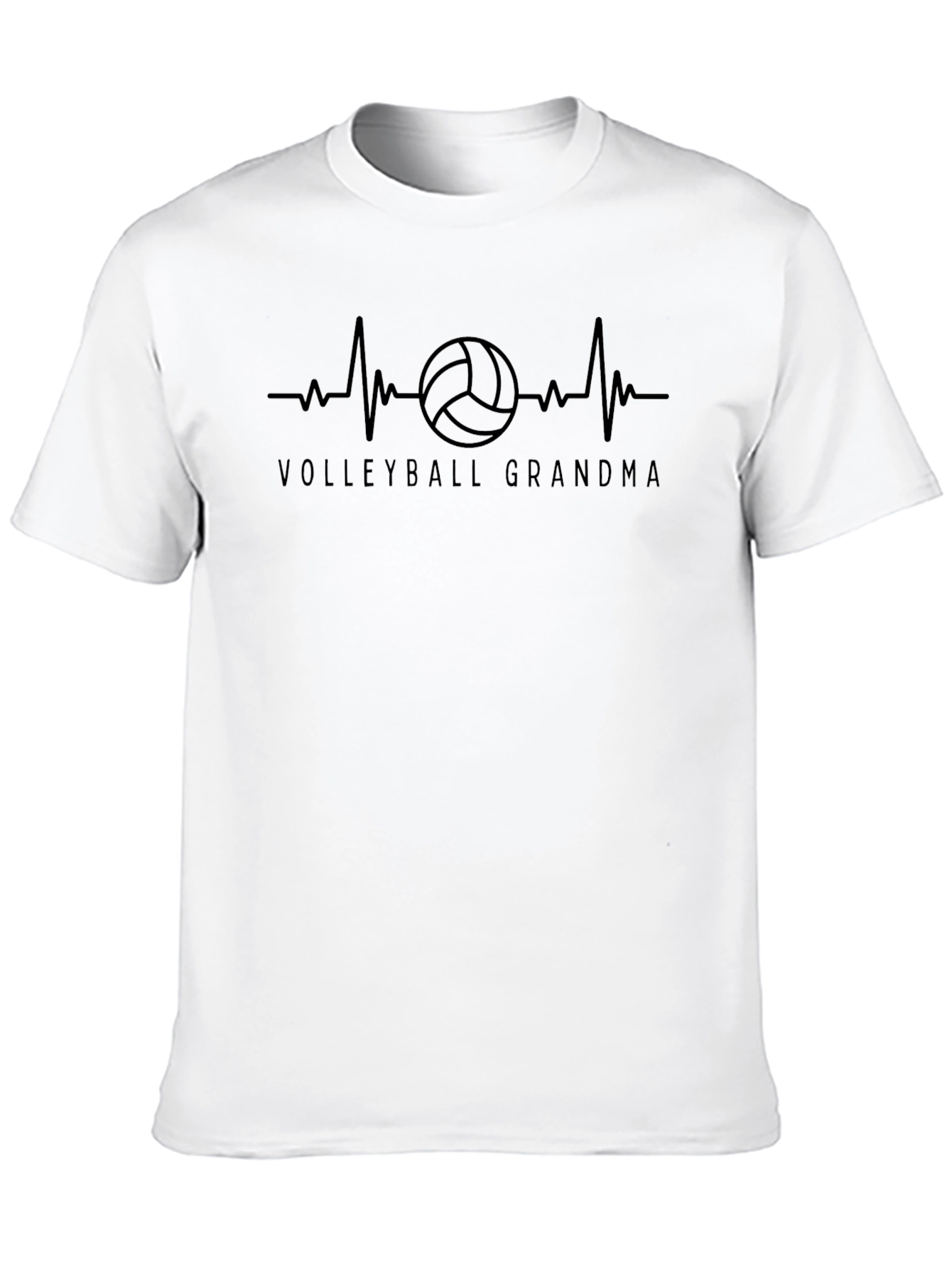 Volleyball Grandma Heartbeat T-Shirt