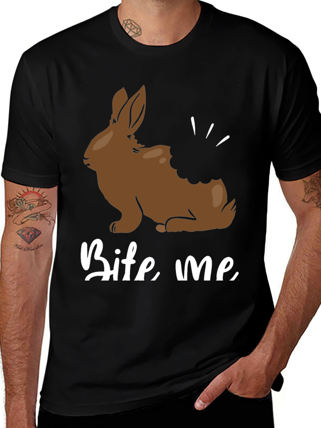 Bite Me Chocolate Bunny T-Shirt