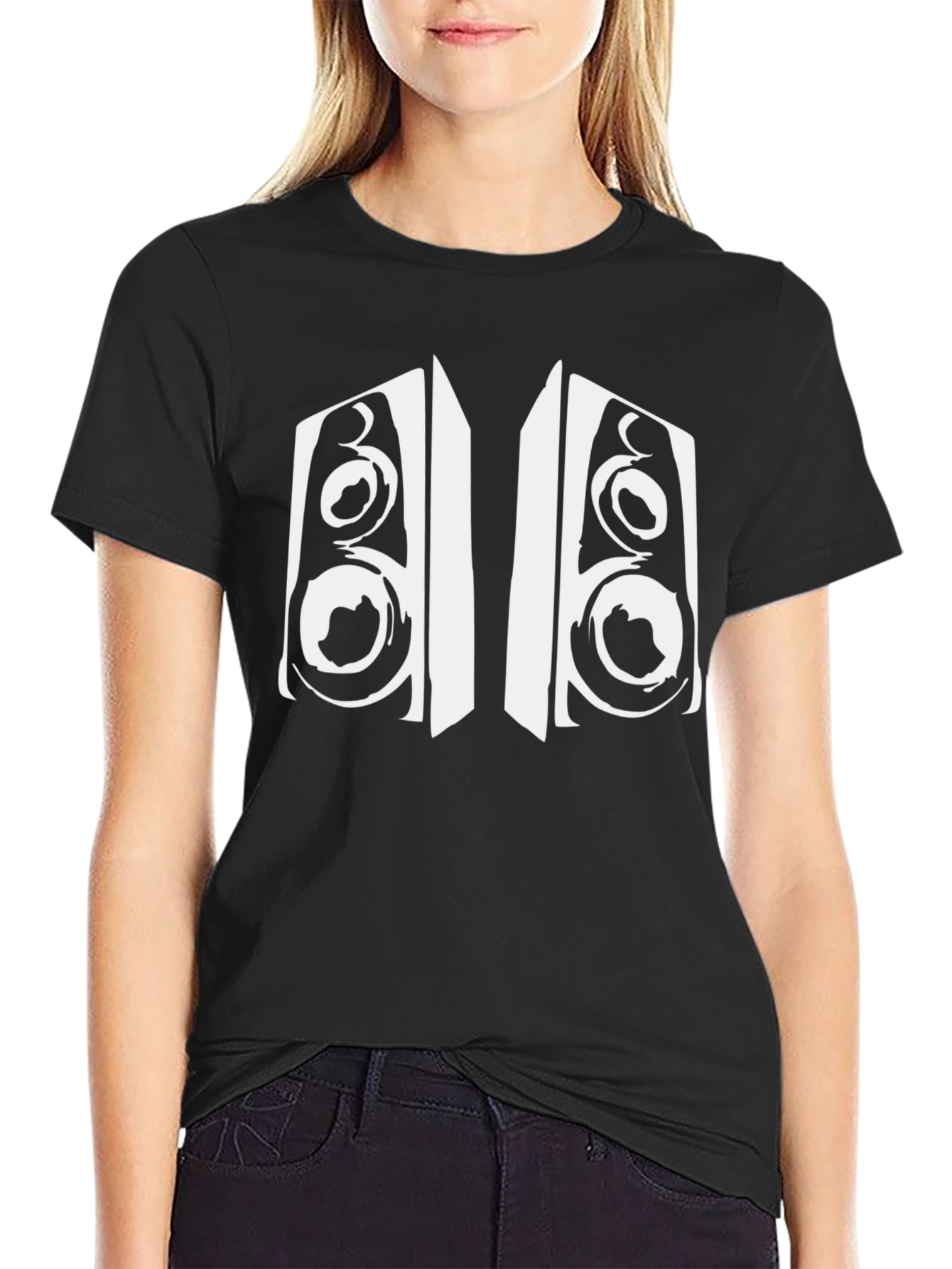 Speaker Graphic Black T-Shirt