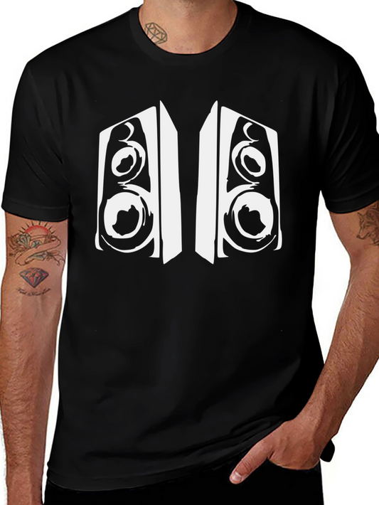 Speaker Graphic Black T-Shirt