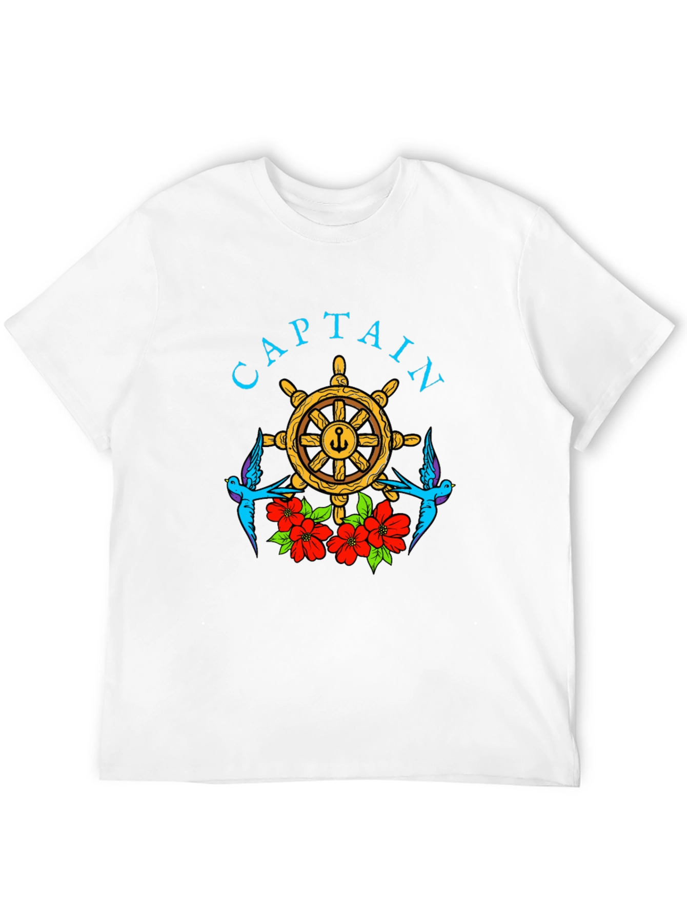 Captain Wheel Floral Graphic Tee