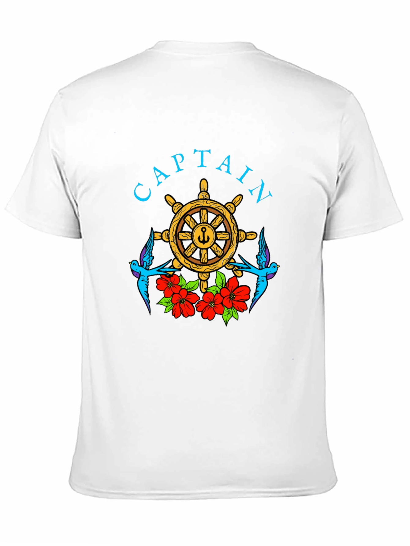 Captain Wheel Floral Graphic Tee