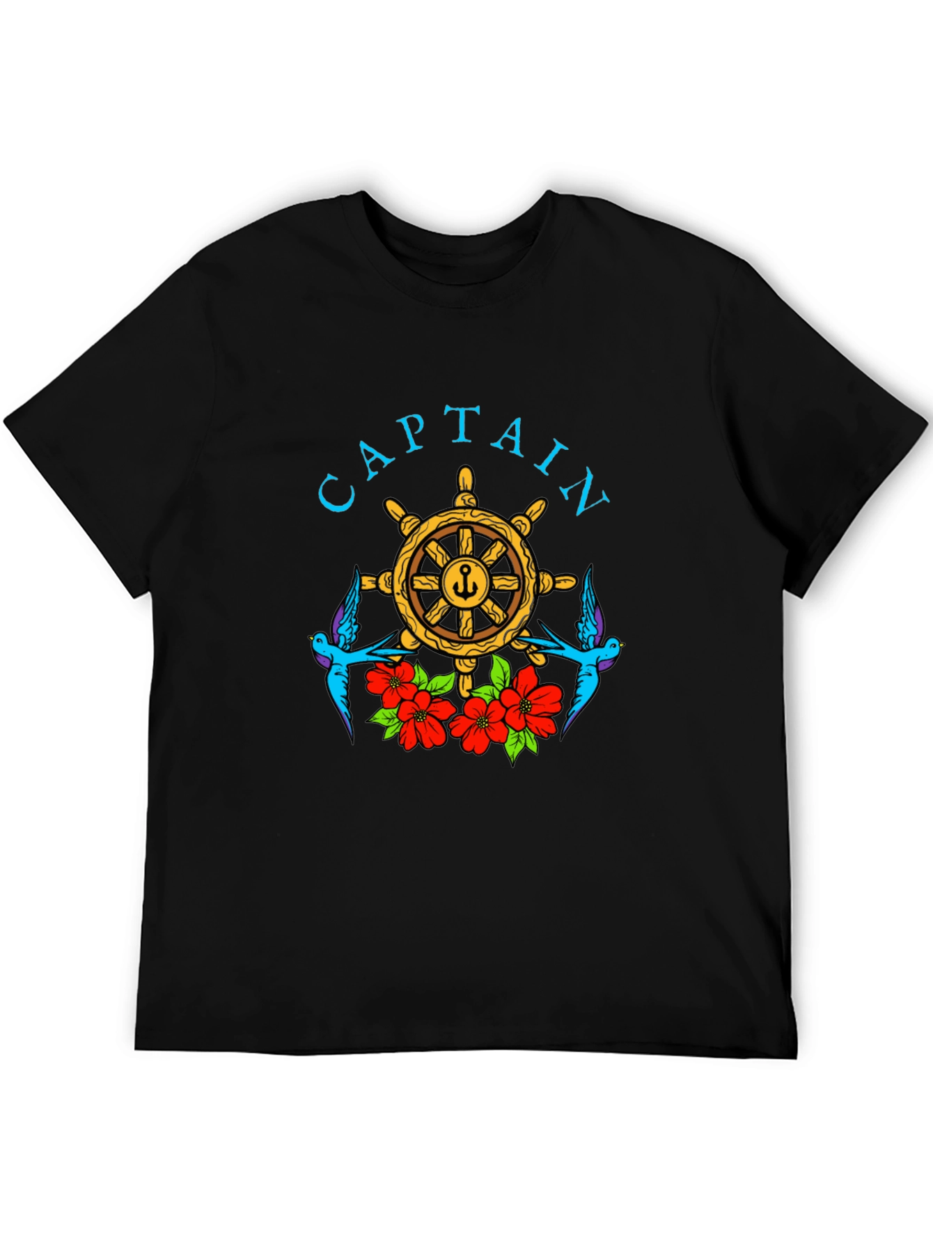 Captain Wheel Floral Graphic Tee