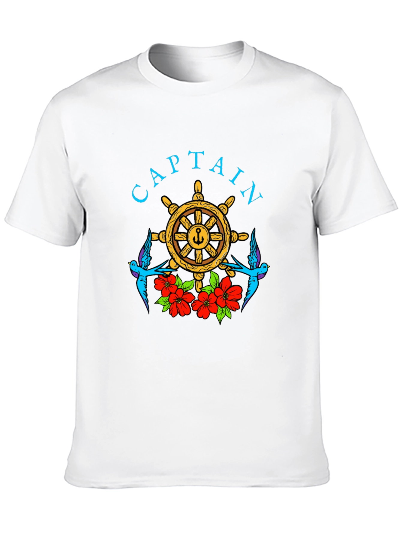 Captain Wheel Floral Graphic Tee