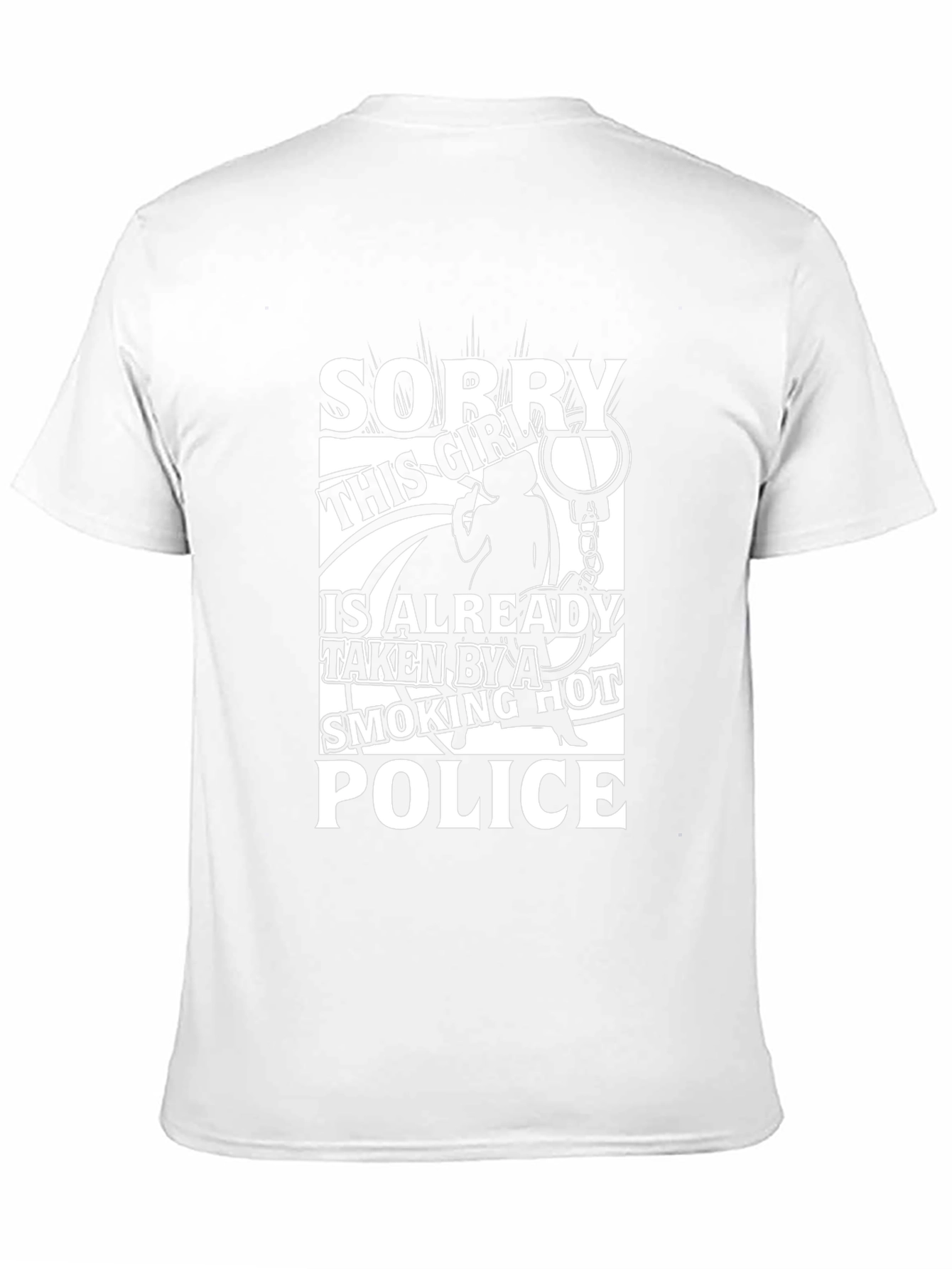 Funny Police Girlfriend T-Shirt Smoking Hot Cop Wife Tee