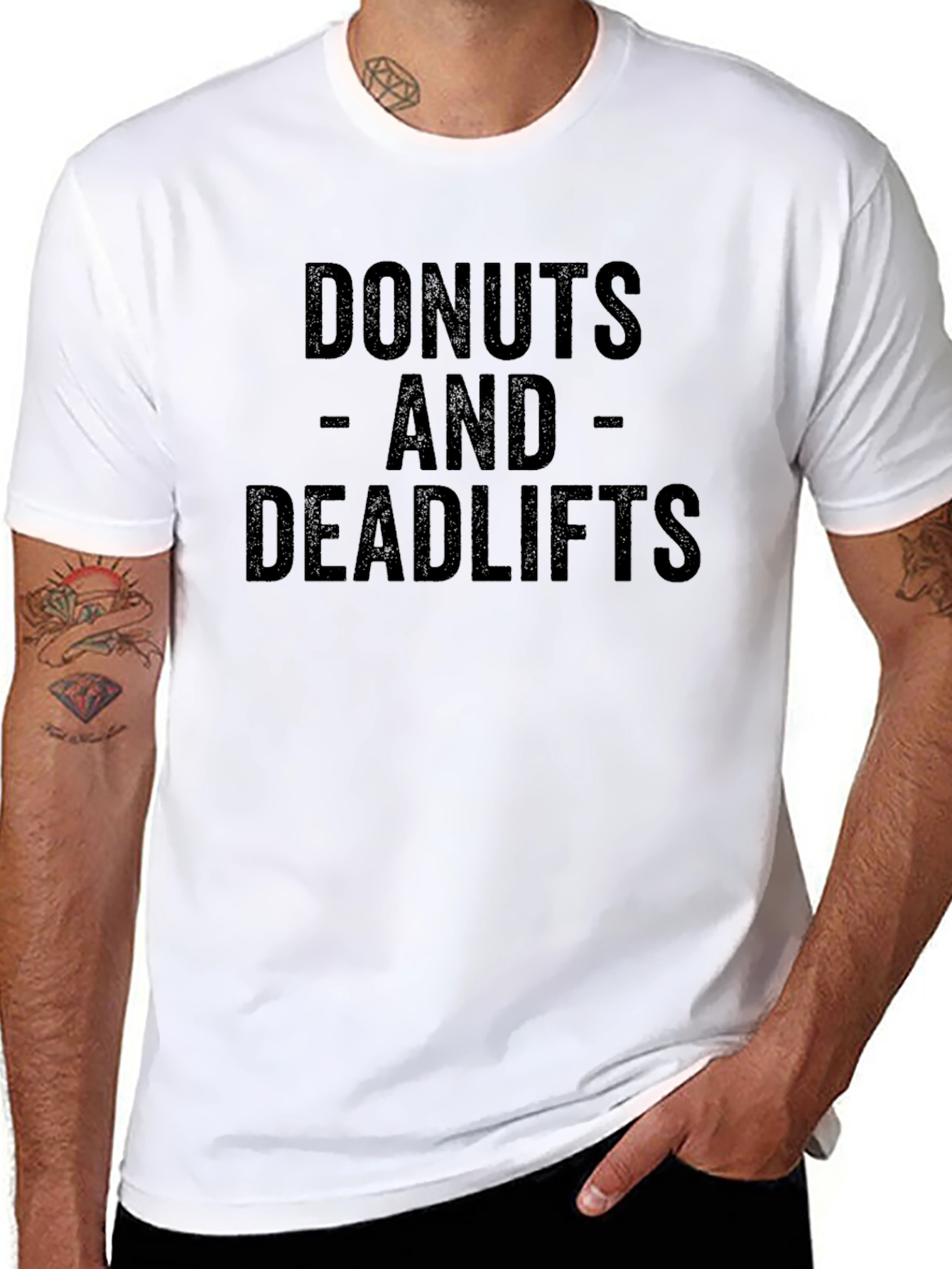 Donuts and Deadlifts Graphic T-Shirt
