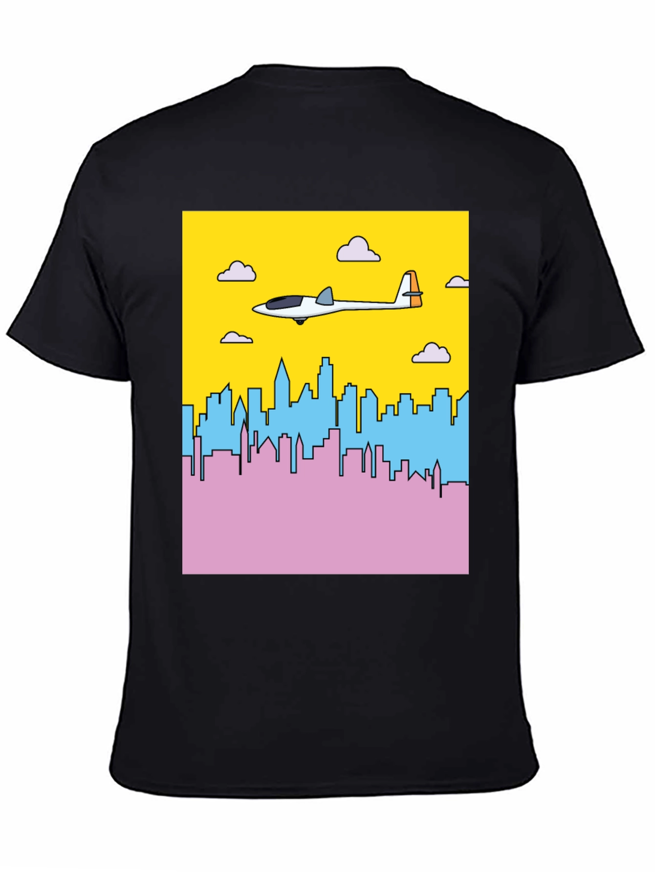 Glider Over City Graphic T-Shirt