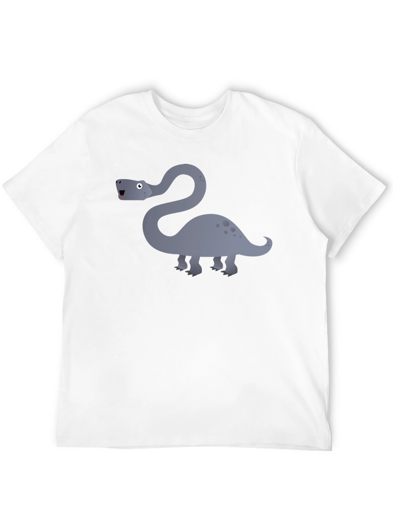 Dinosaur Graphic Tee - Black Cotton T-Shirt