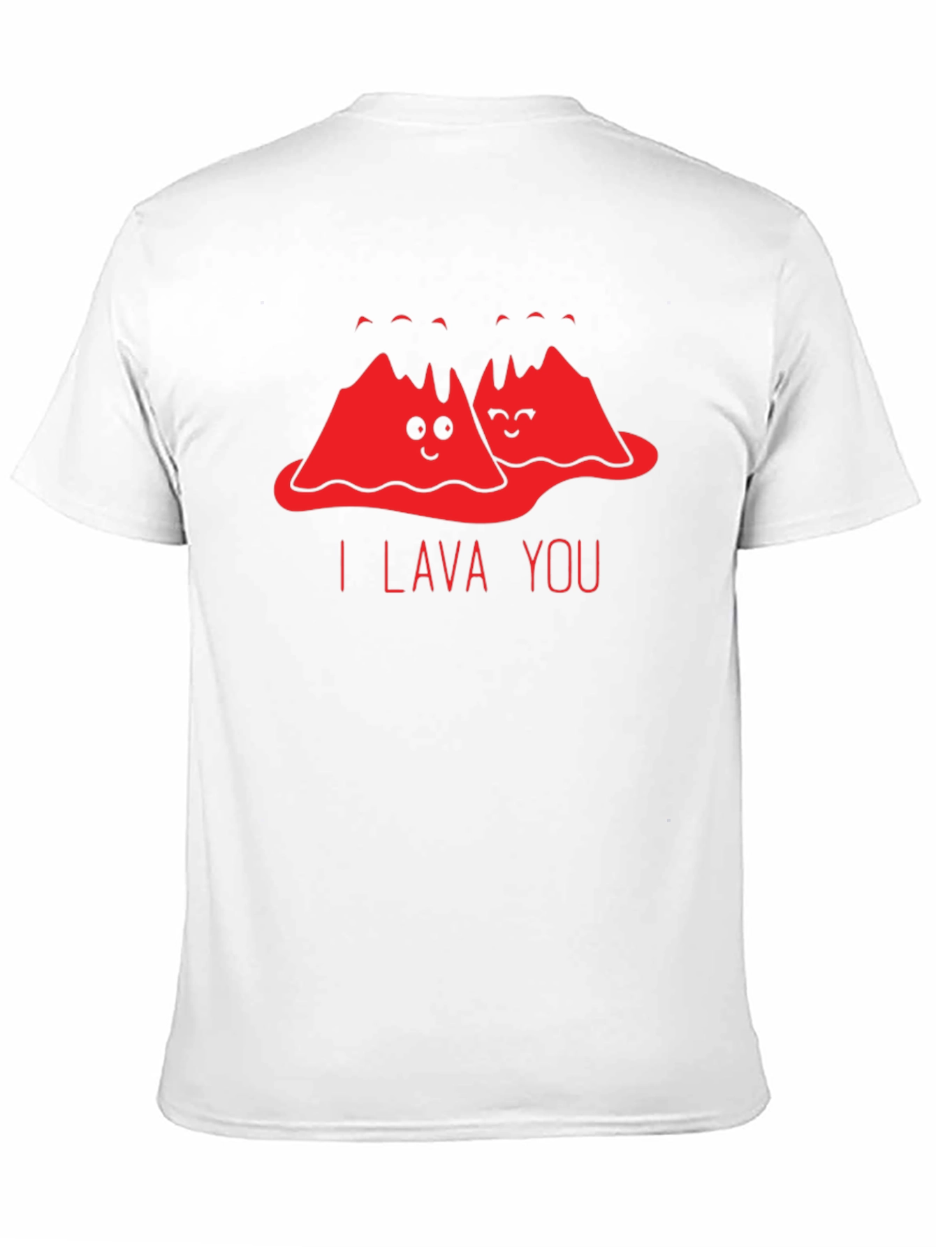 I Lava You Funny Graphic T-Shirt - Black