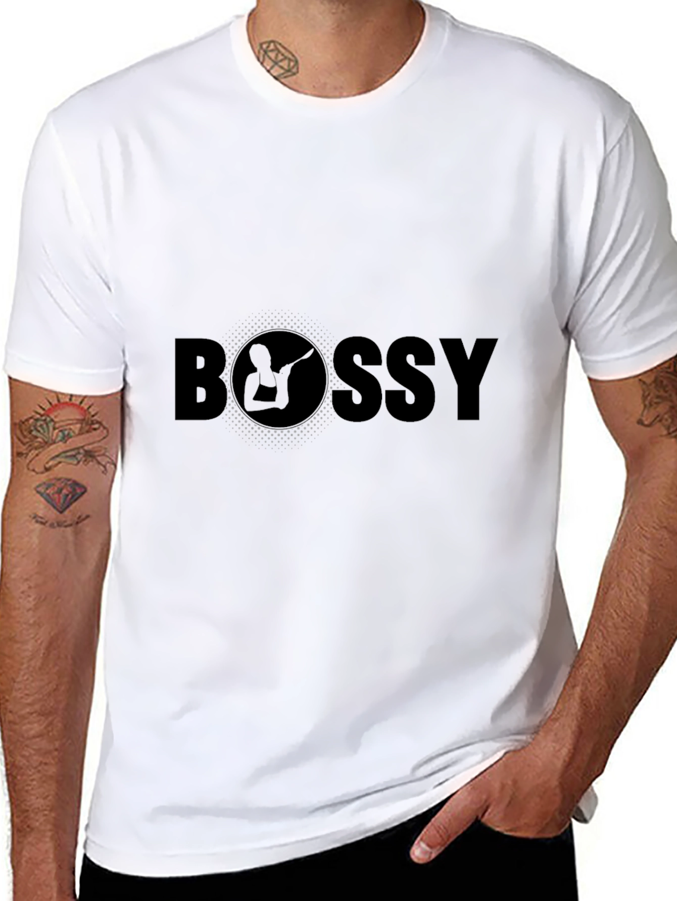 Bossy Graphic T-Shirt - Black
