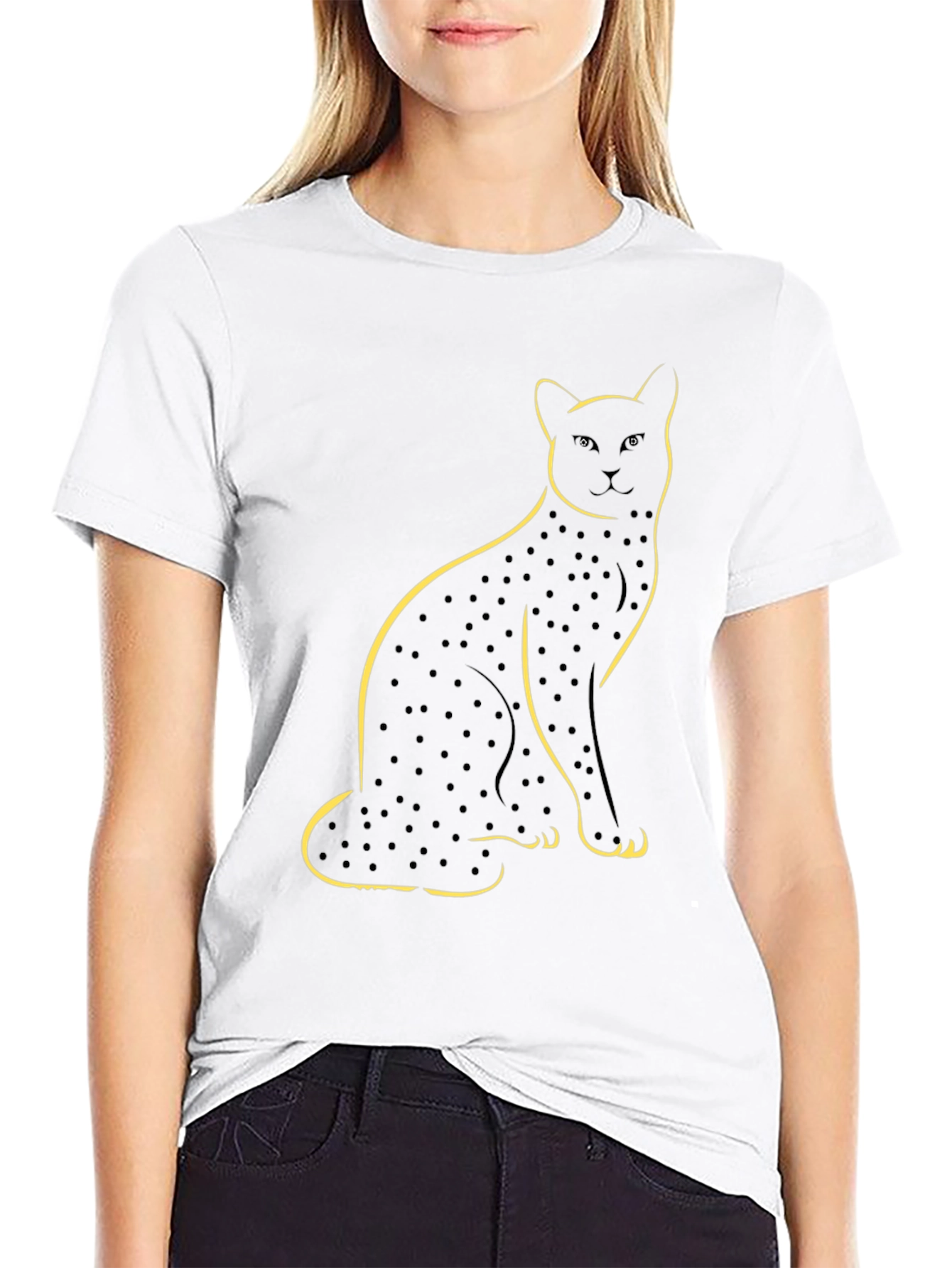 Black Cat T-Shirt - Unique Graphic Tee