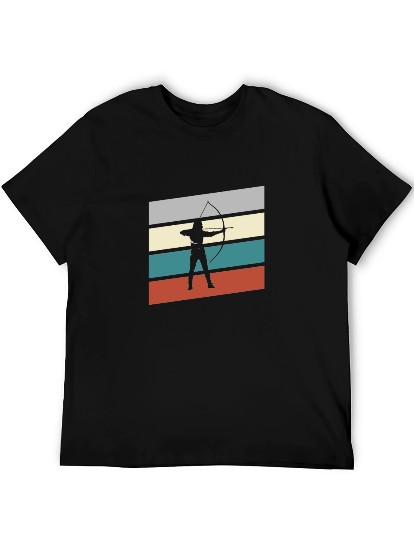 Archer Silhouette Graphic Tee - Retro Style