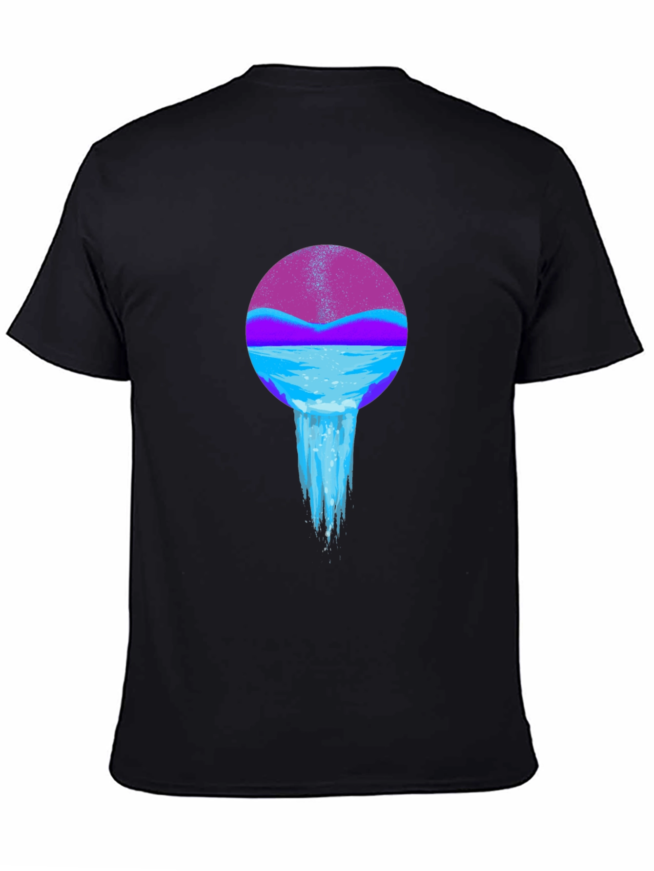 Mystic Waterfall Black T-Shirt