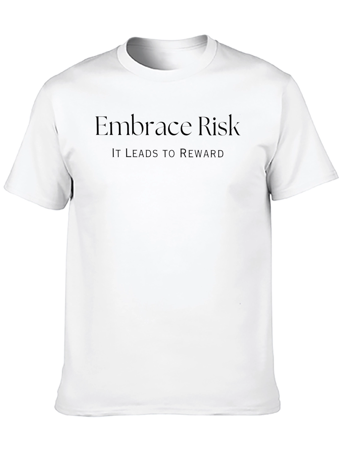 Embrace Risk Black T-Shirt - Motivational Apparel
