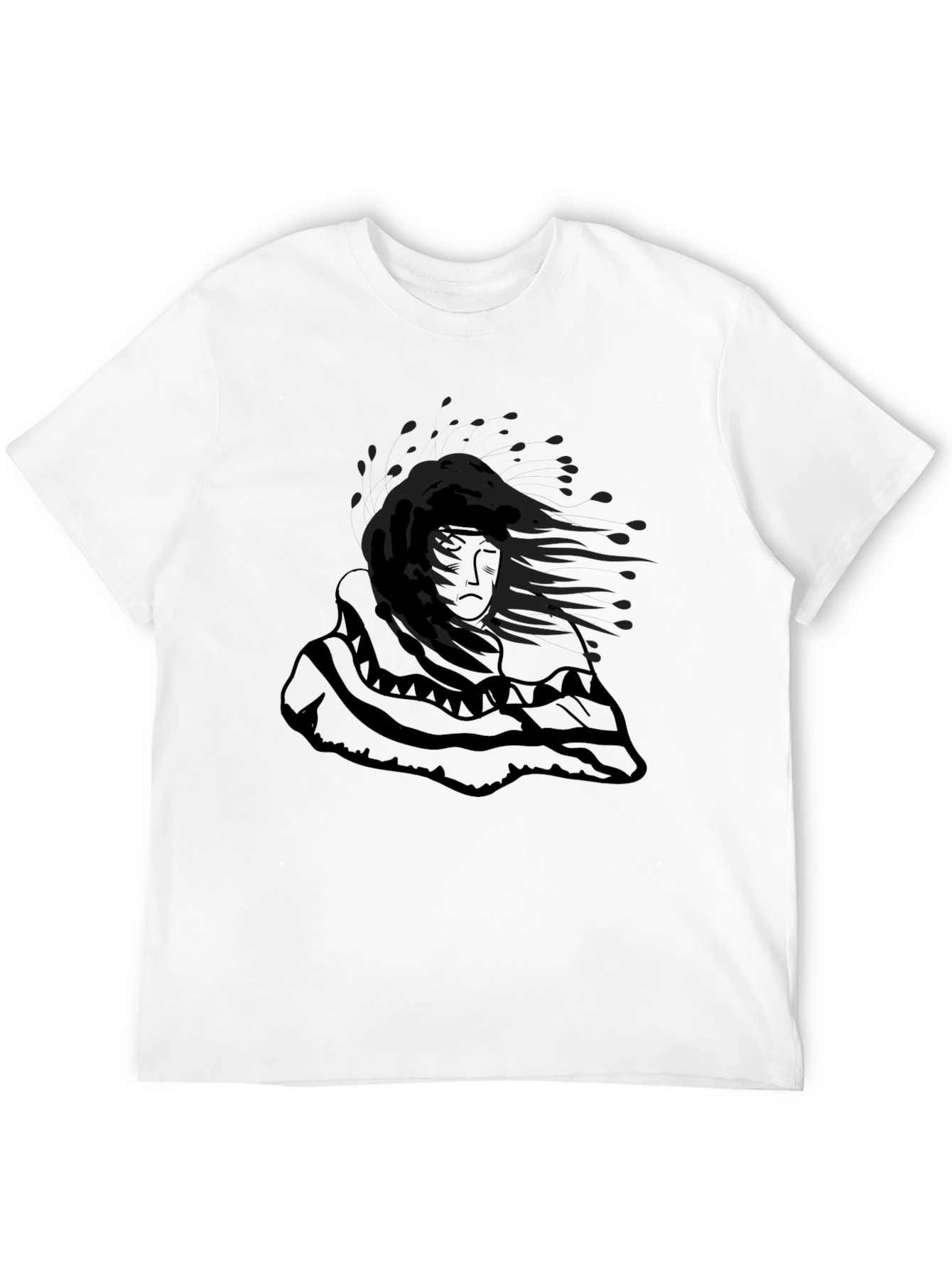 Mystic Woman Graphic Print Black T-Shirt