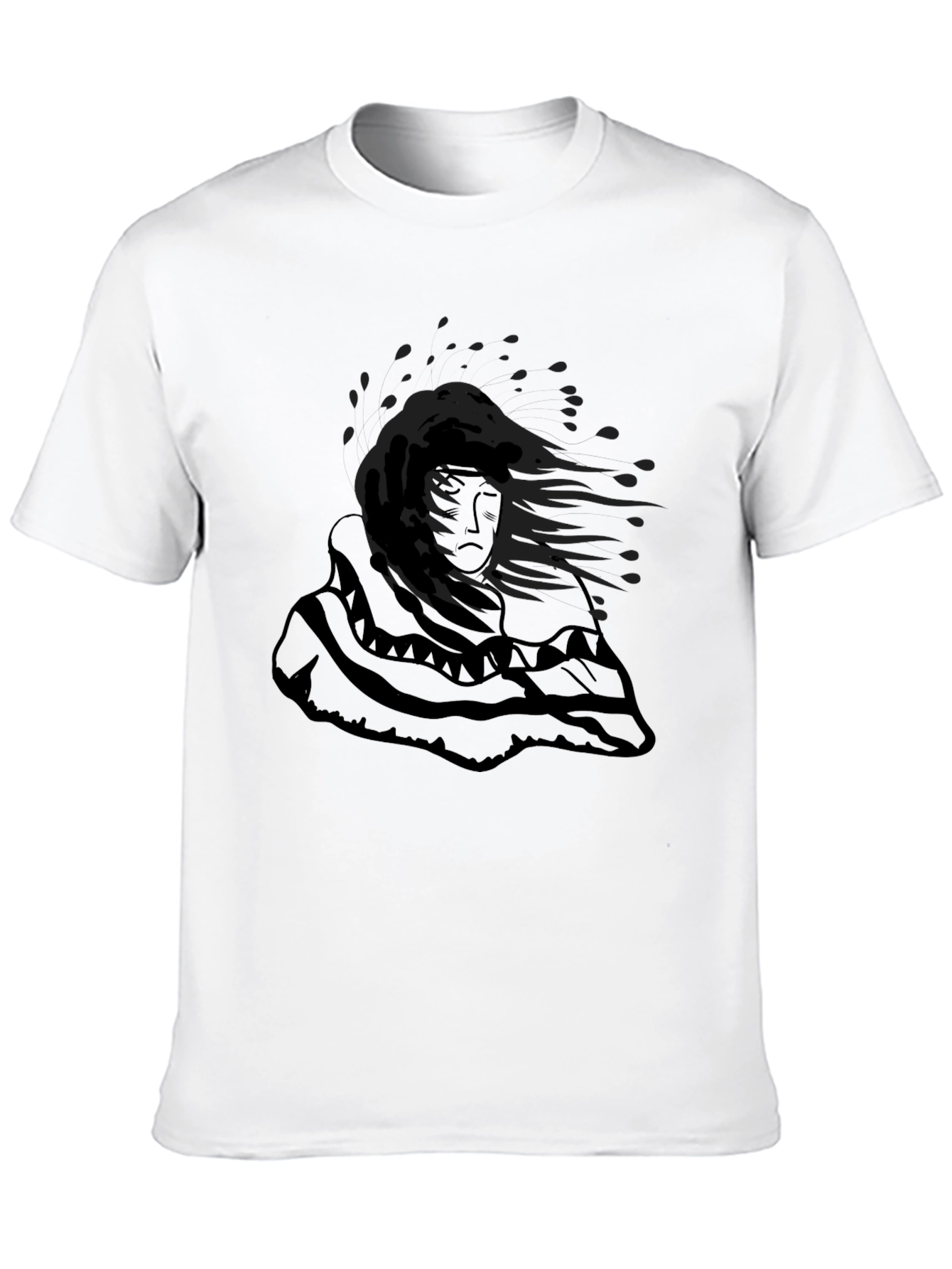 Mystic Woman Graphic Print Black T-Shirt