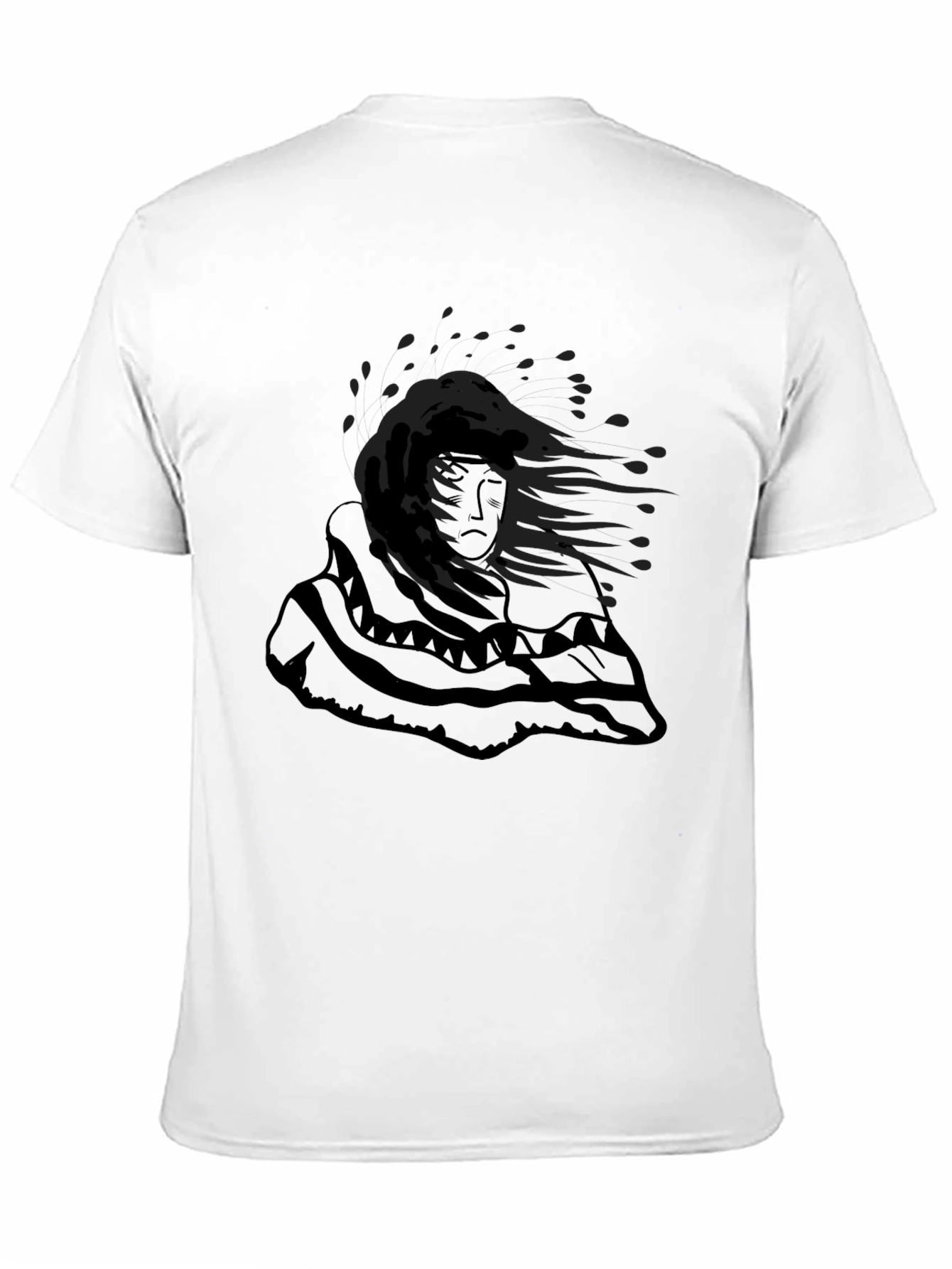 Mystic Woman Graphic Print Black T-Shirt