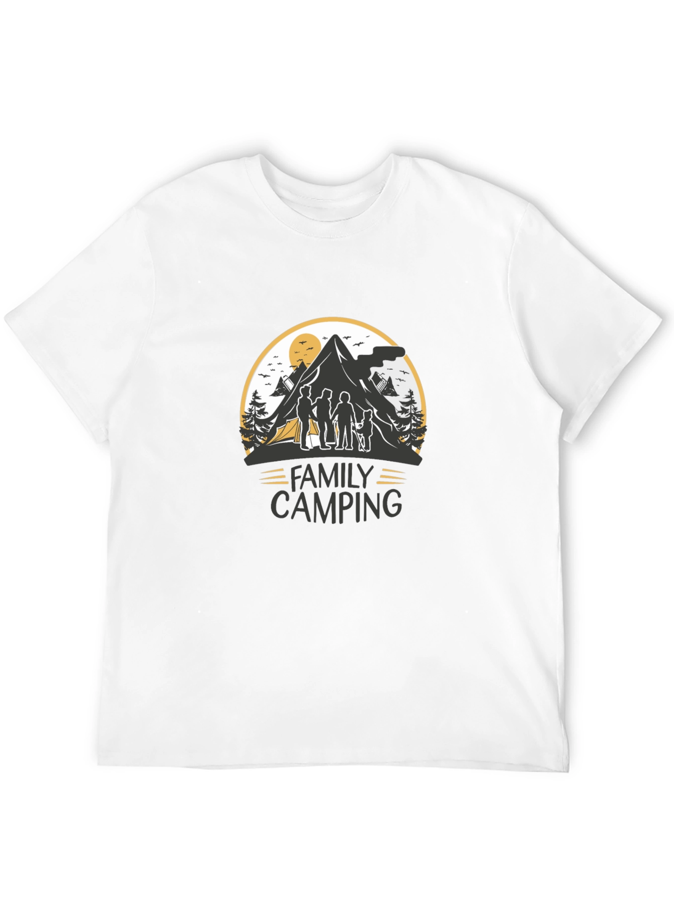 Family Camping Graphic Tee - Adventure Shirt