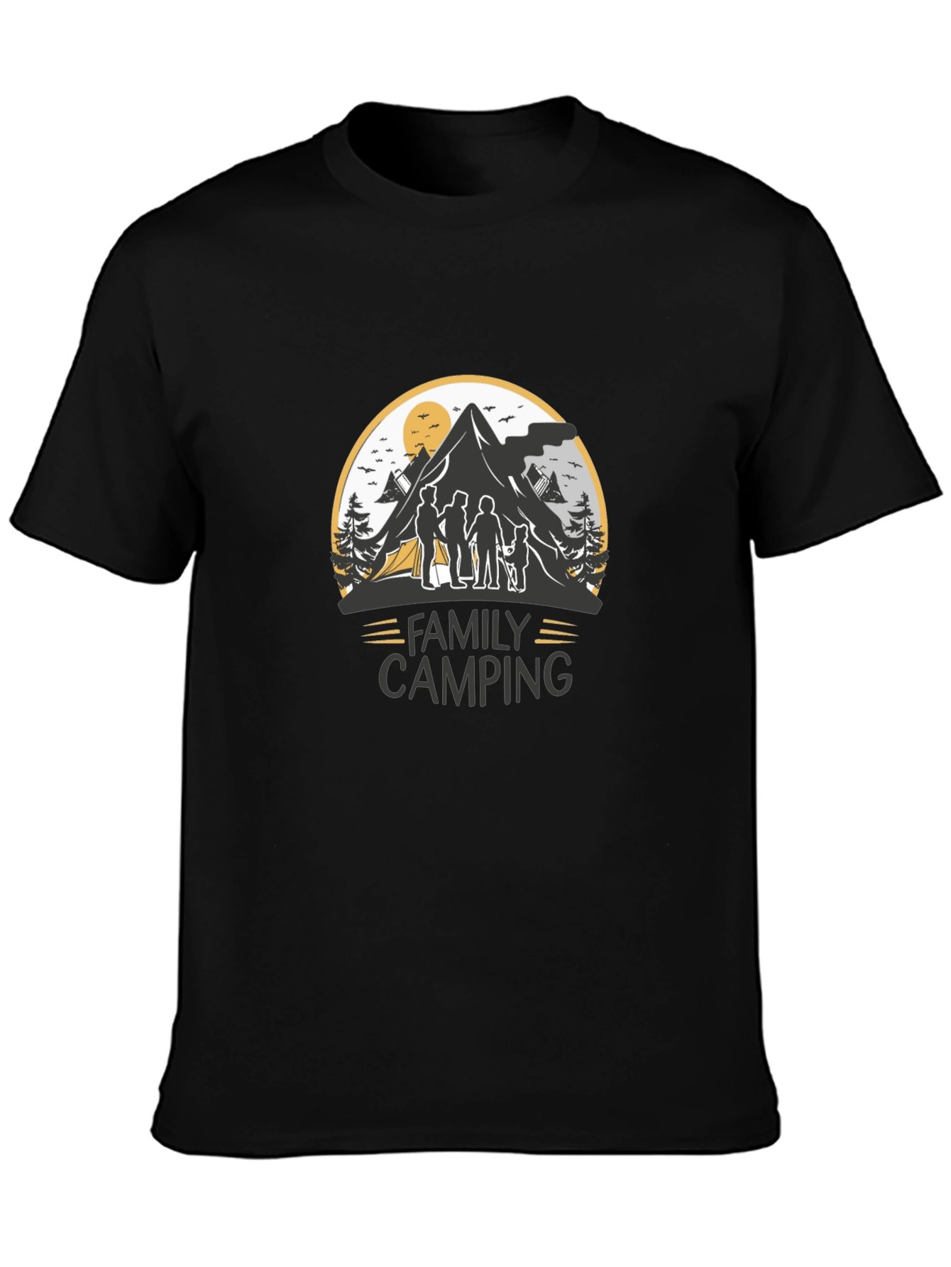 Family Camping Graphic Tee - Adventure Shirt
