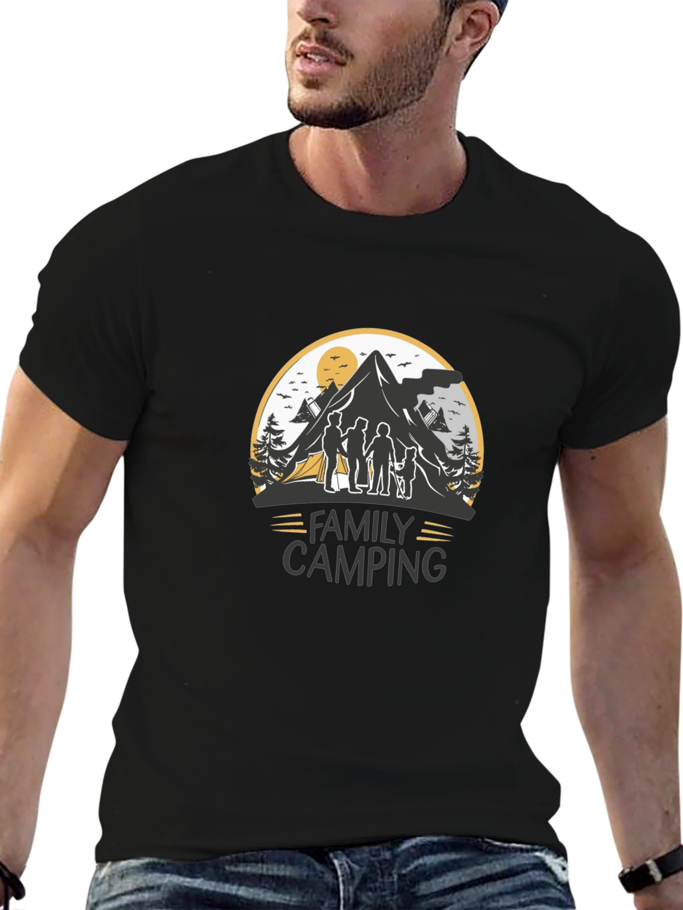 Family Camping Graphic Tee - Adventure Shirt
