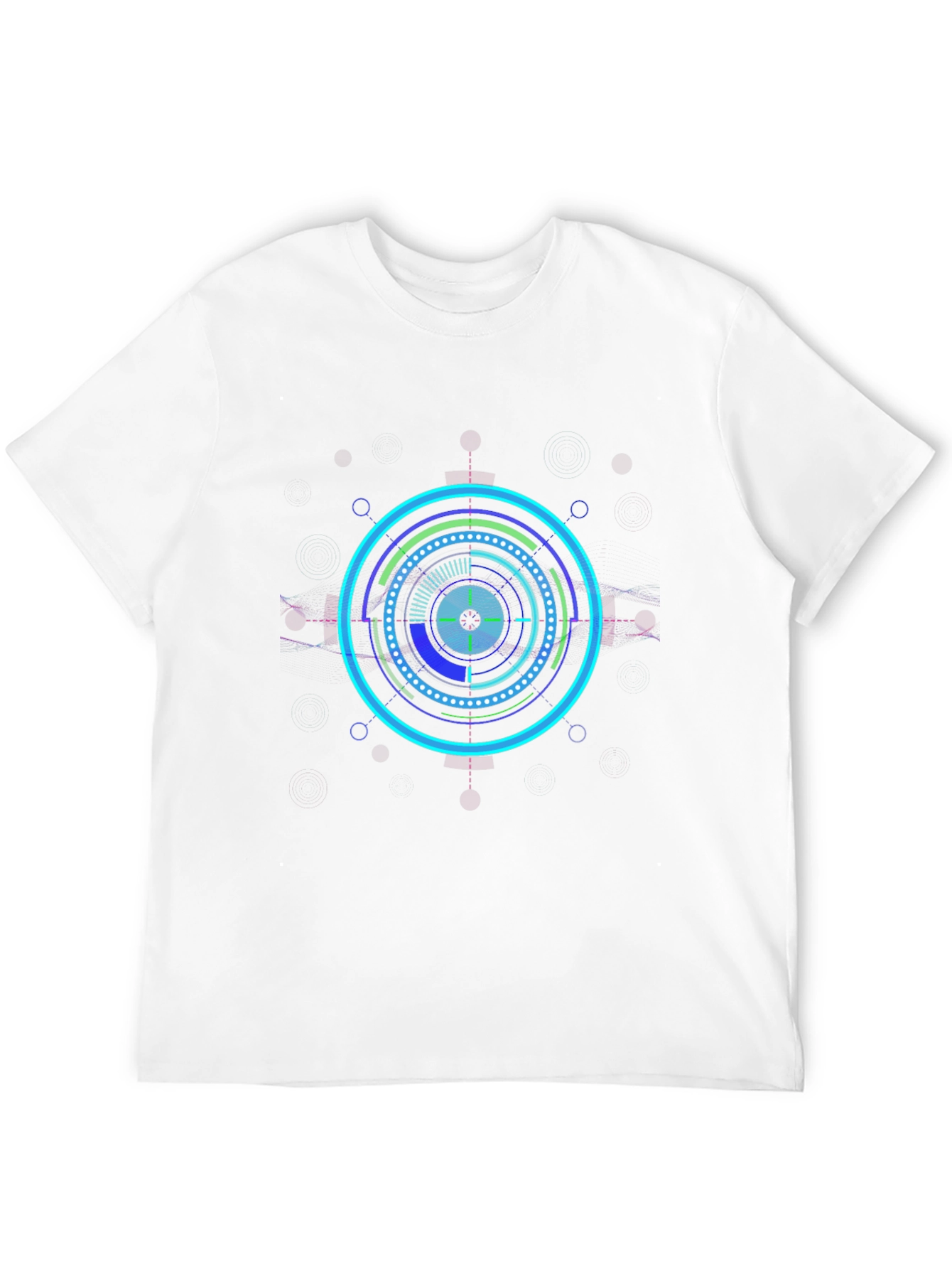 Cyberpunk Circle Graphic Tee - Black