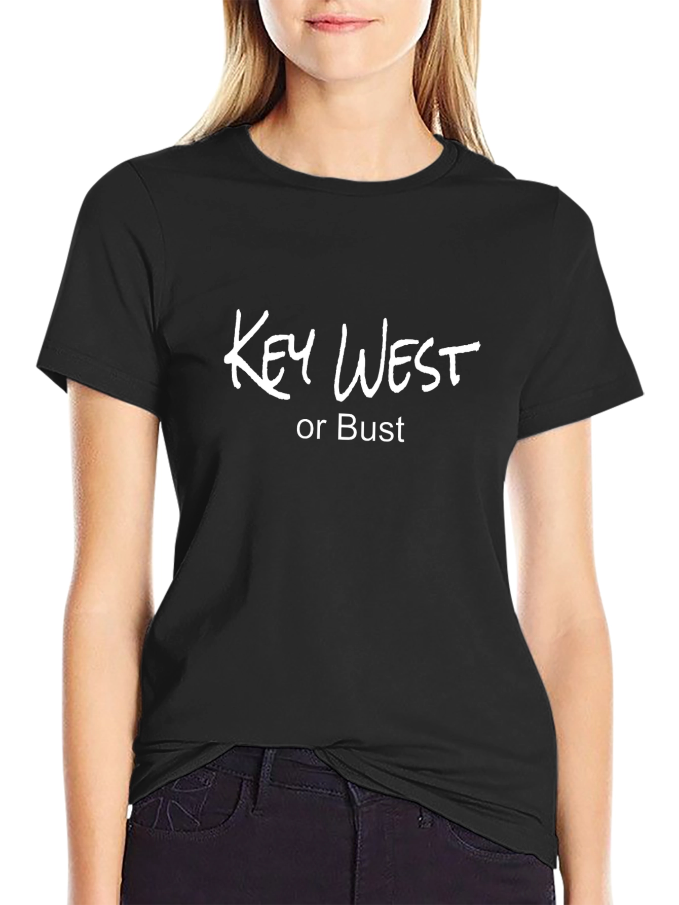Key West or Bust Graphic T-Shirt - Black