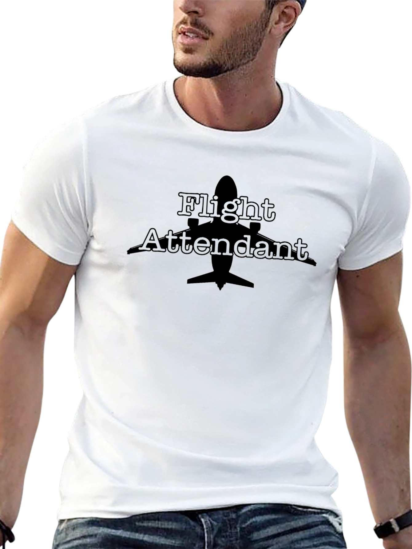 Flight Attendant Airplane T-Shirt