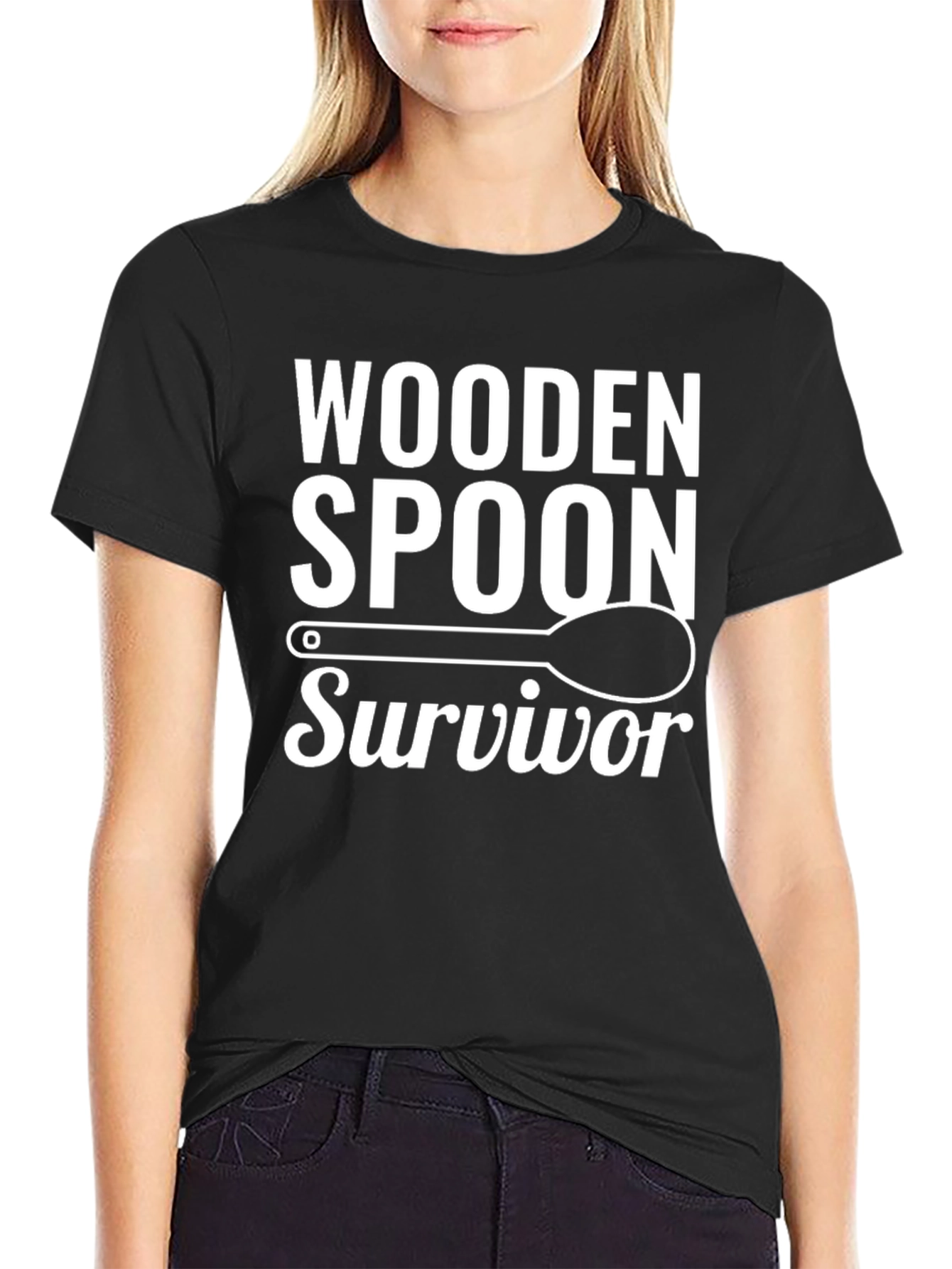Wooden Spoon Survivor Graphic Tee - Black