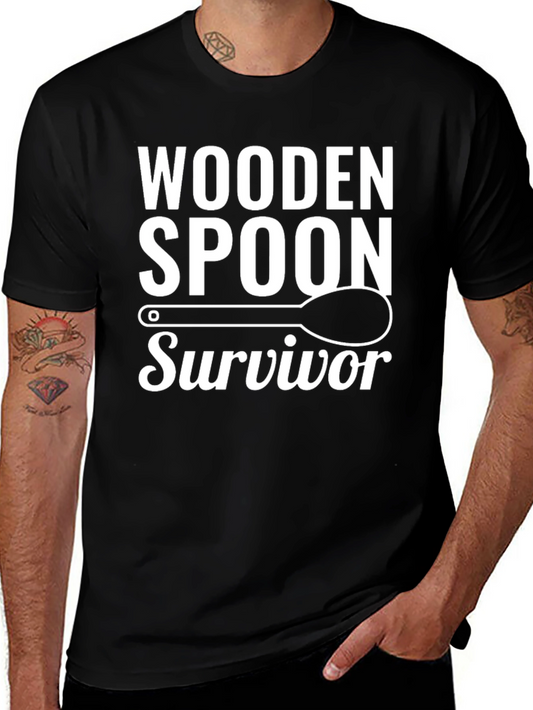 Wooden Spoon Survivor Graphic Tee - Black