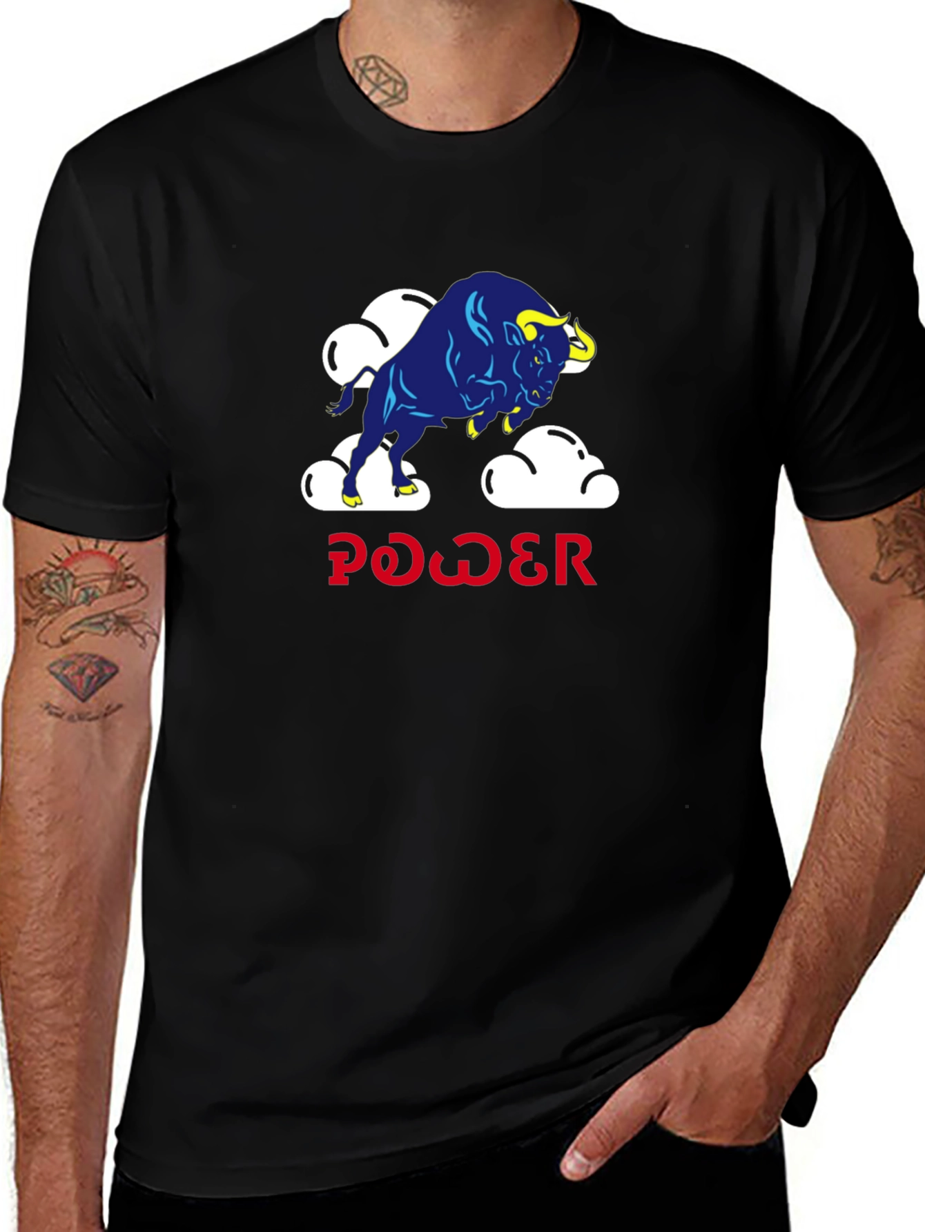 Power Bull Graphic T-Shirt - Bold Statement Tee