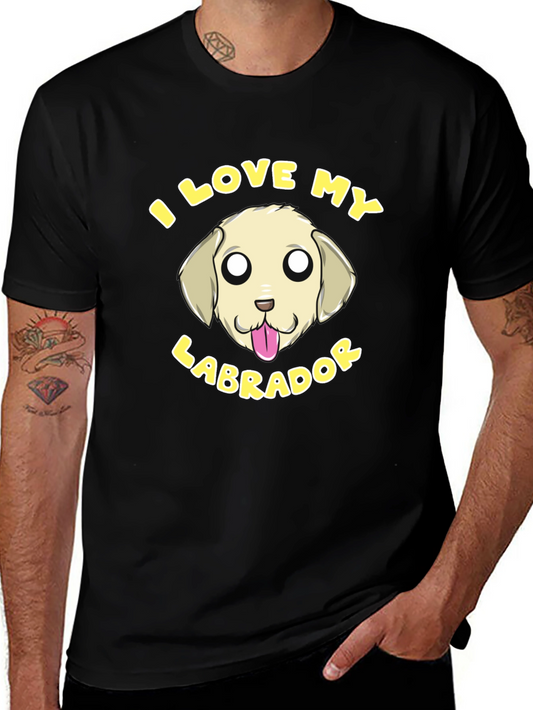 I Love My Labrador T-Shirt - Cute Dog Graphic Tee