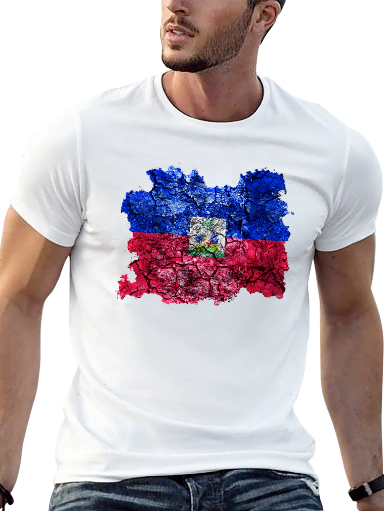 Haiti Flag T-Shirt - Patriotic Graphic Tee