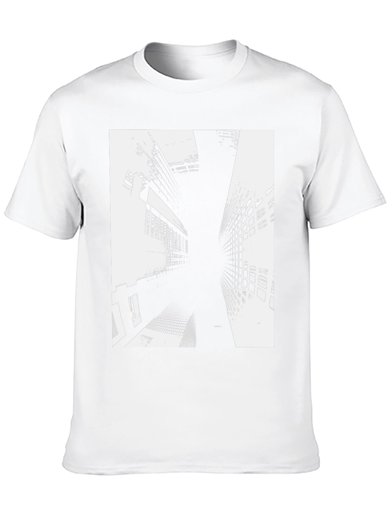 Abstract Building Black T-Shirt