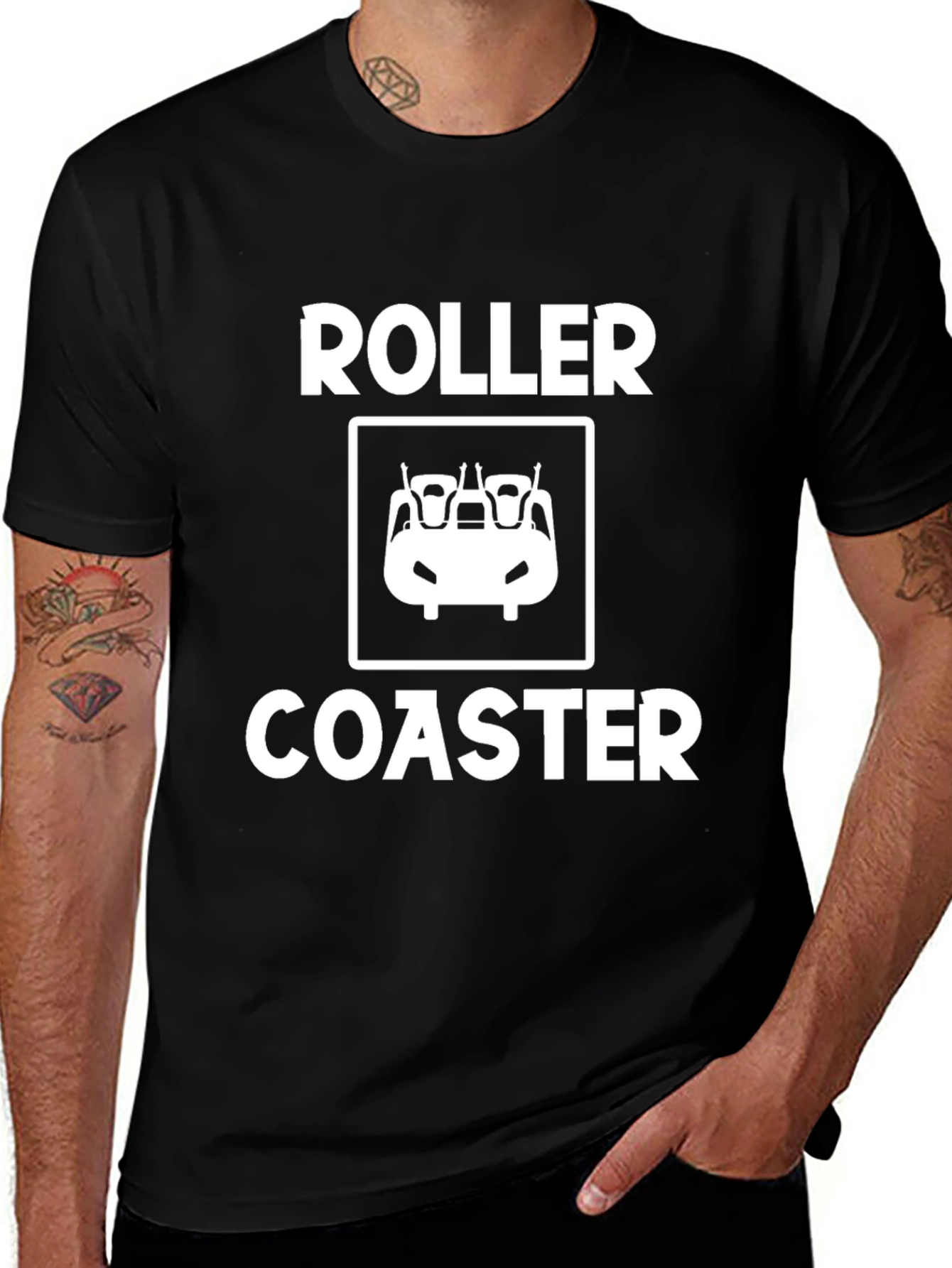 Roller Coaster Graphic Tee - Ride the Thrill!