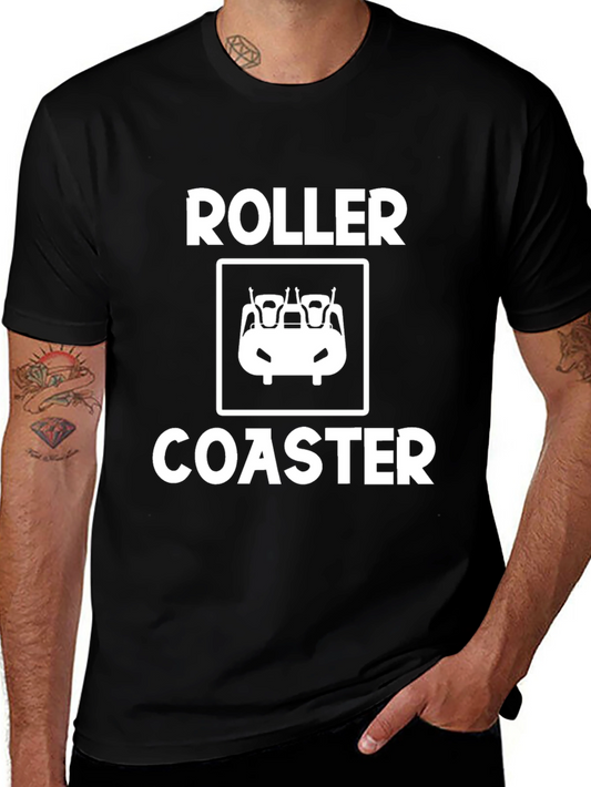 Roller Coaster Graphic Tee - Ride the Thrill!