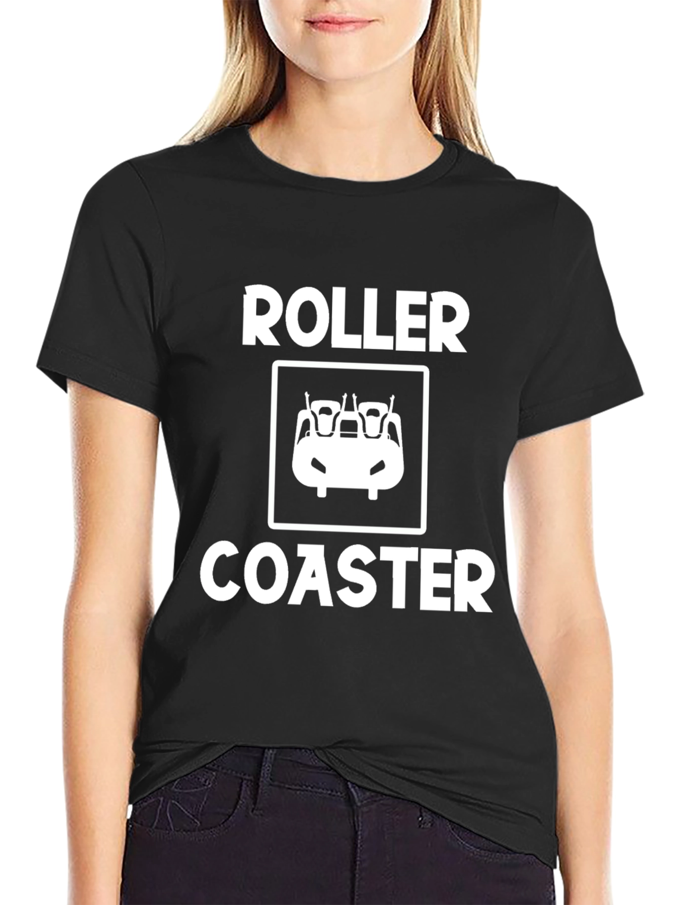 Roller Coaster Graphic Tee - Ride the Thrill!