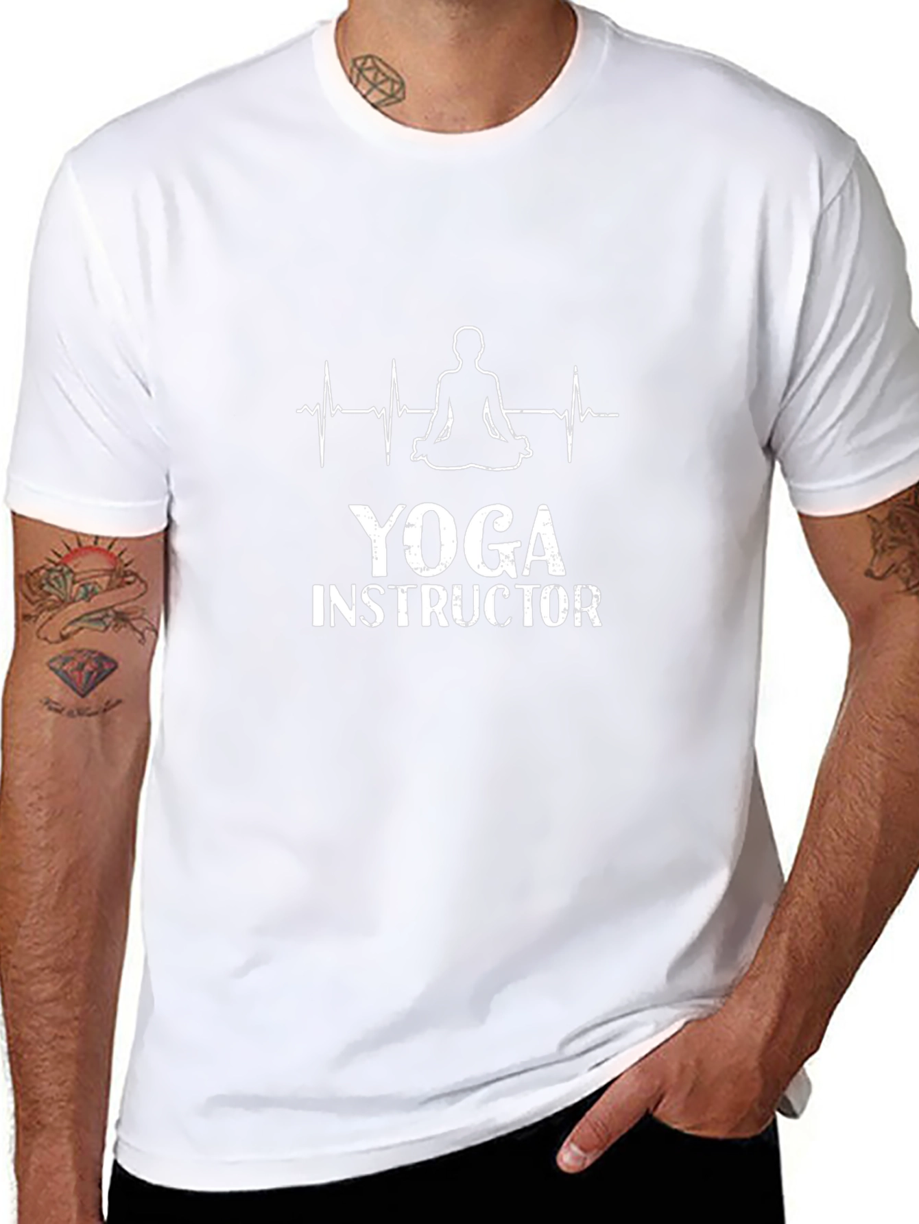 Yoga Instructor Graphic Tee - Meditation Design