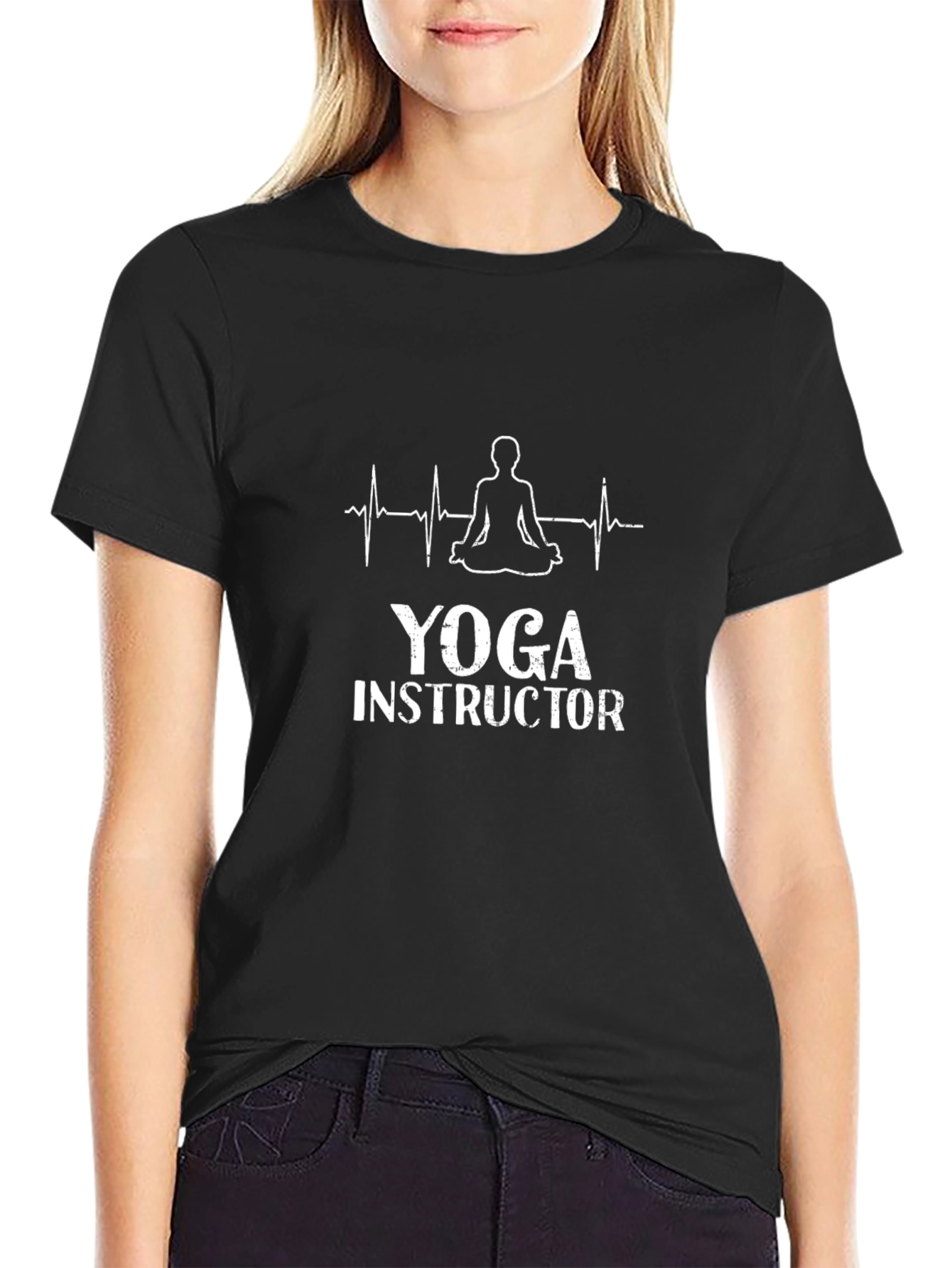 Yoga Instructor Graphic Tee - Meditation Design