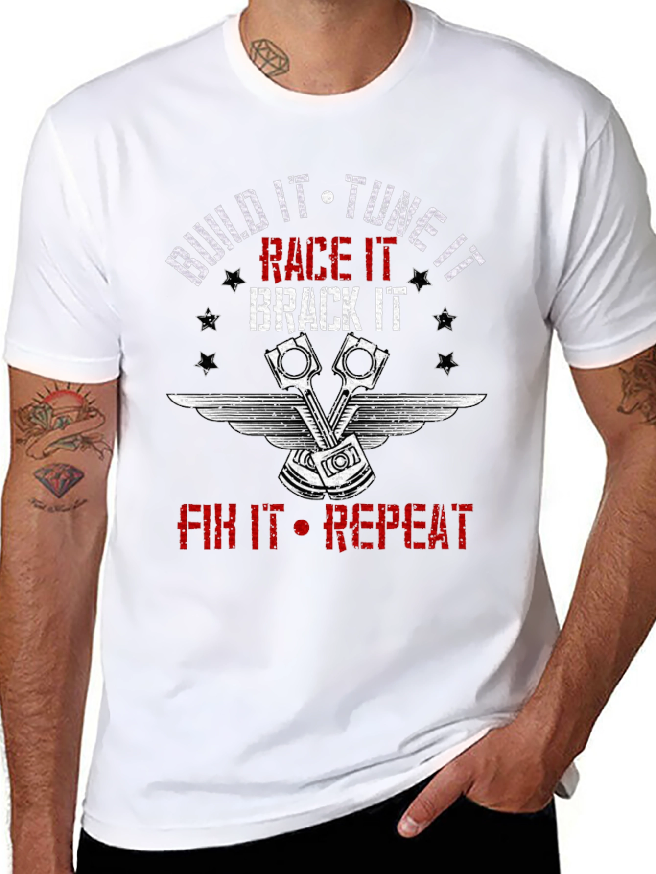 Build It Tune It Race It T-Shirt