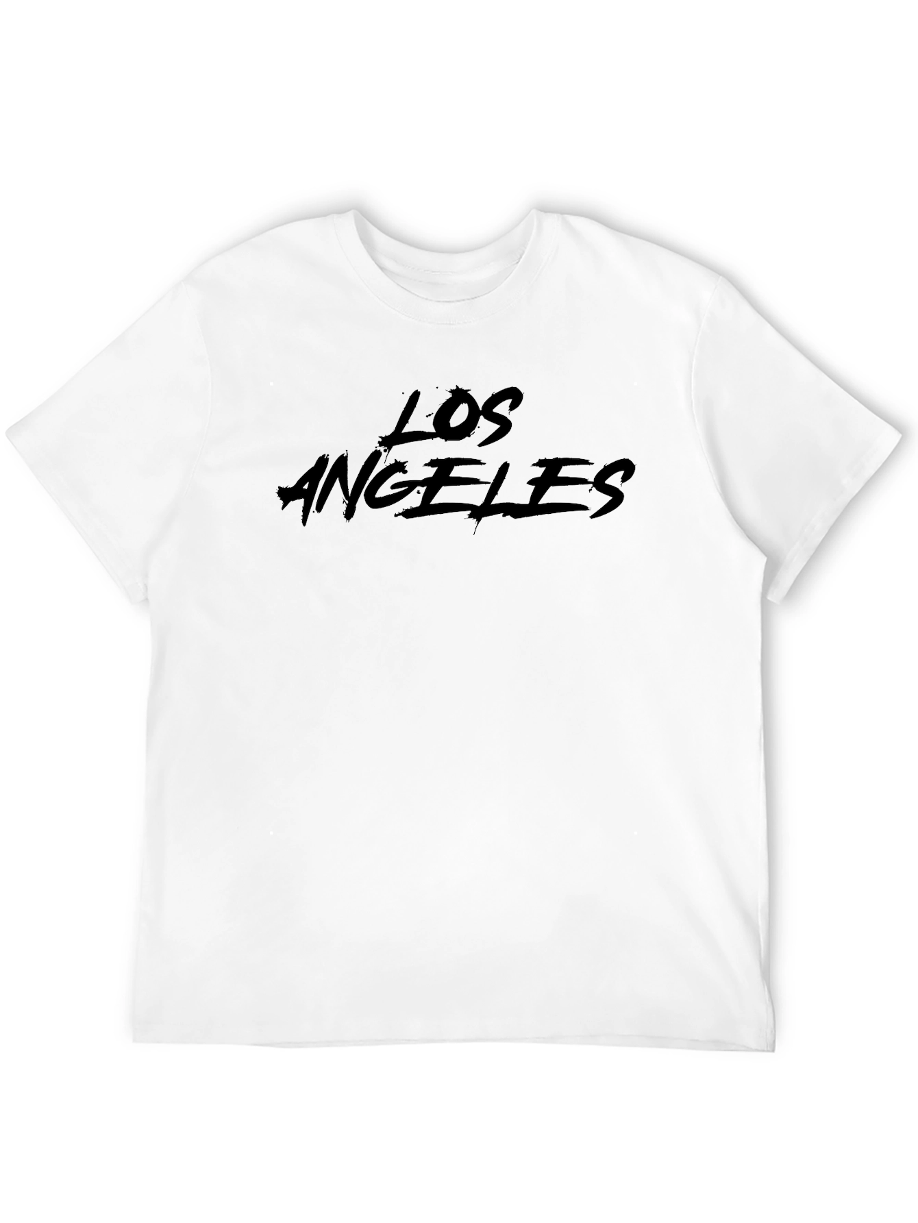 Los Angeles Graphic T-Shirt - Black Crew Neck Tee