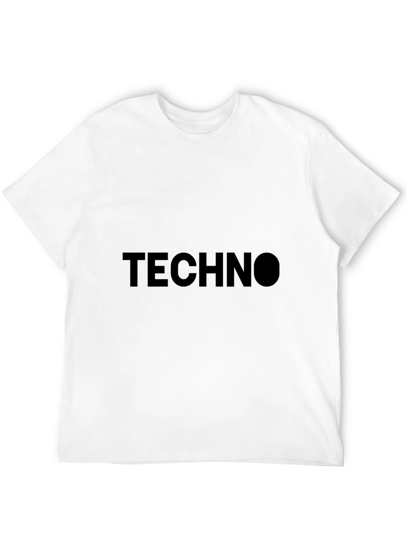 Techno Black T-Shirt - Modern Minimalist Style