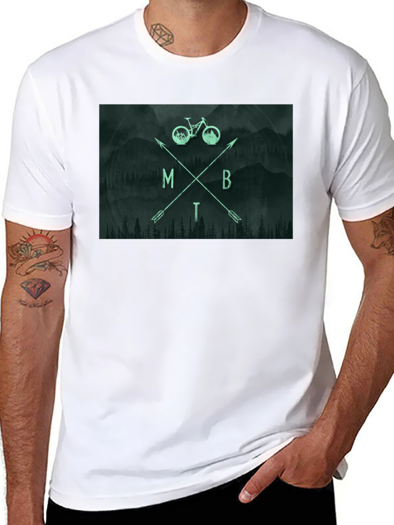 Mountain Biking Arrow T-Shirt
