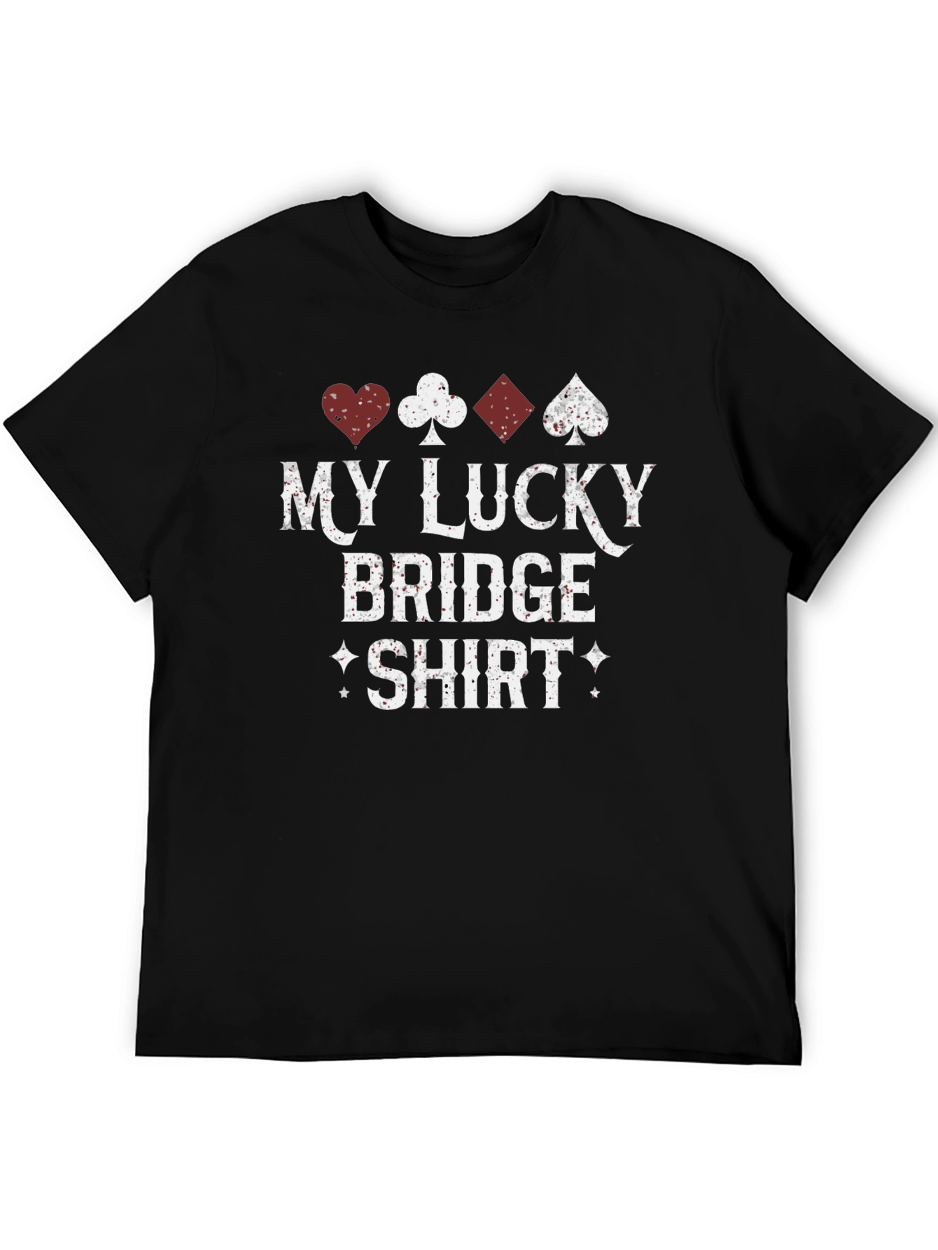 Lucky Bridge Shirt - Playing Card Suit Design