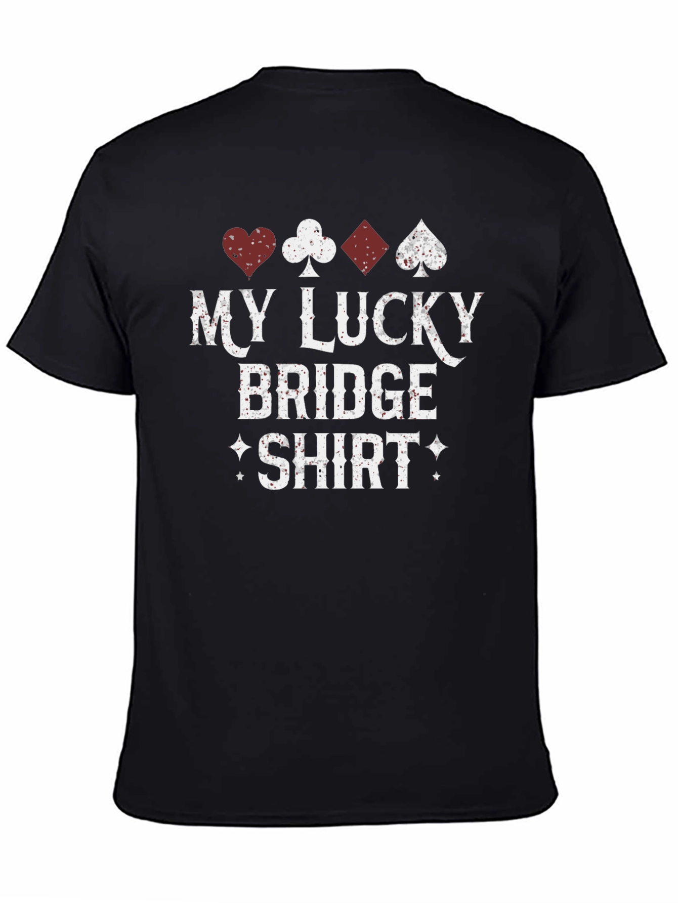 Lucky Bridge Shirt - Playing Card Suit Design